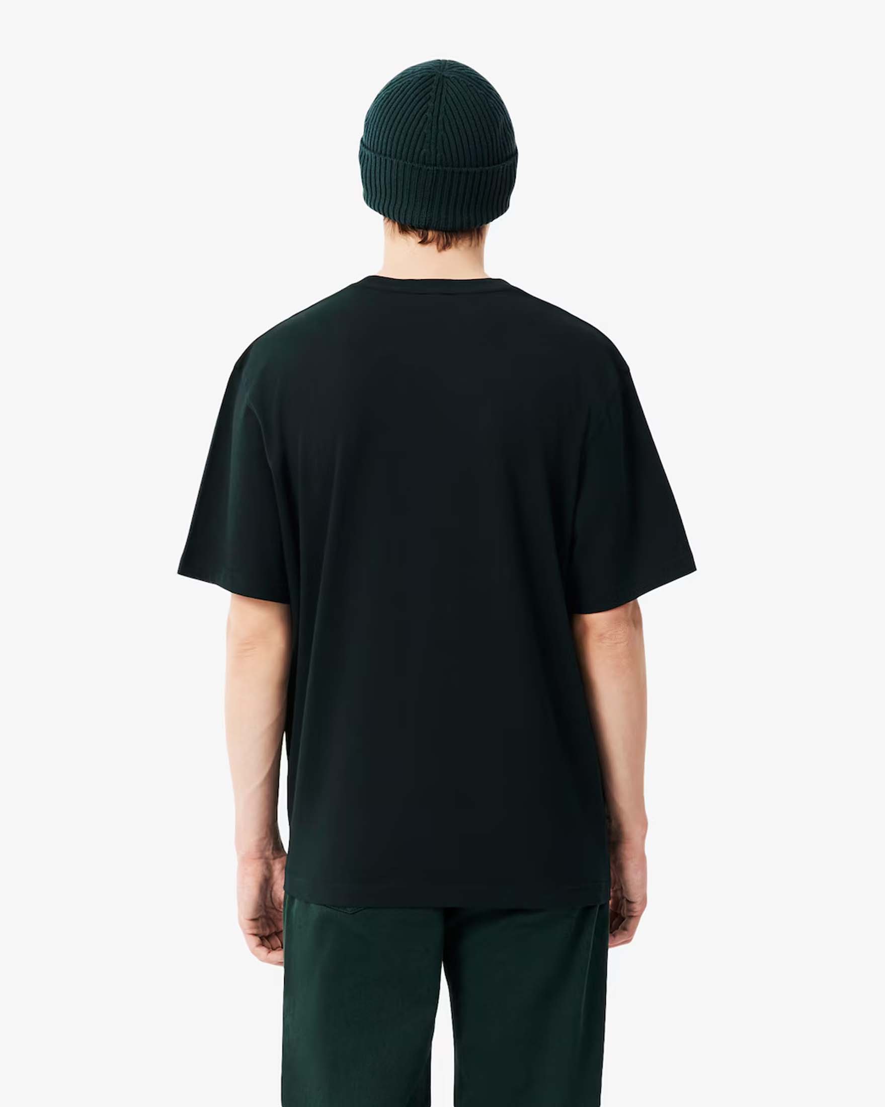 T-shirt classic fit Lacoste verde scuro in jersey di puro cotone image
