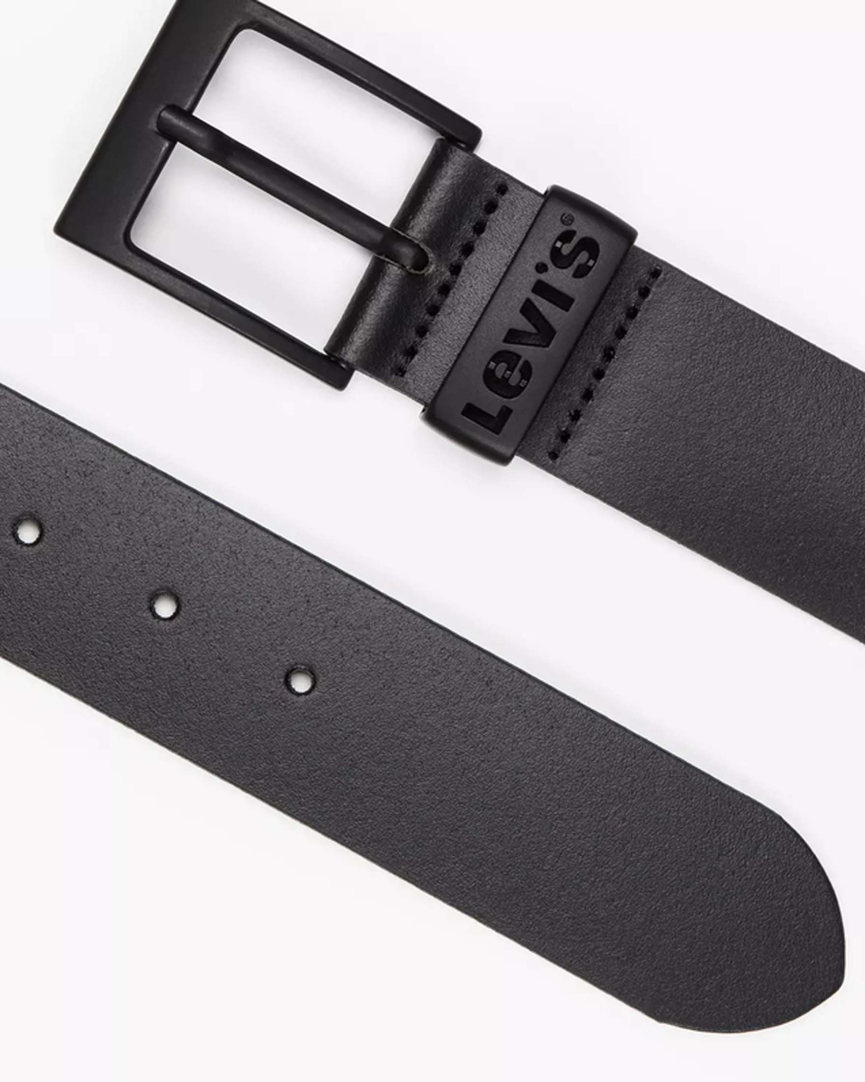 Cintura Ashland Levi's® nera in vera pelle image