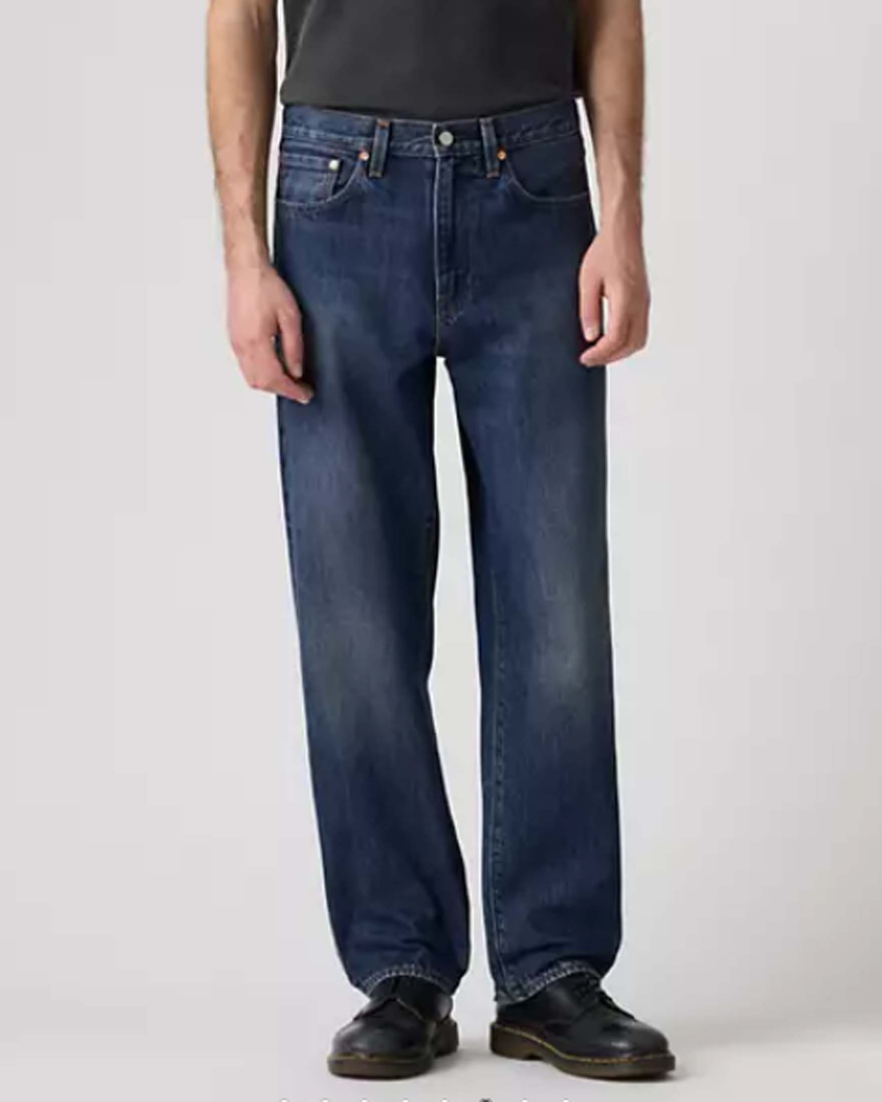 Jeans 568™ Loose Straight Levi's® blu in denim di puro cotone