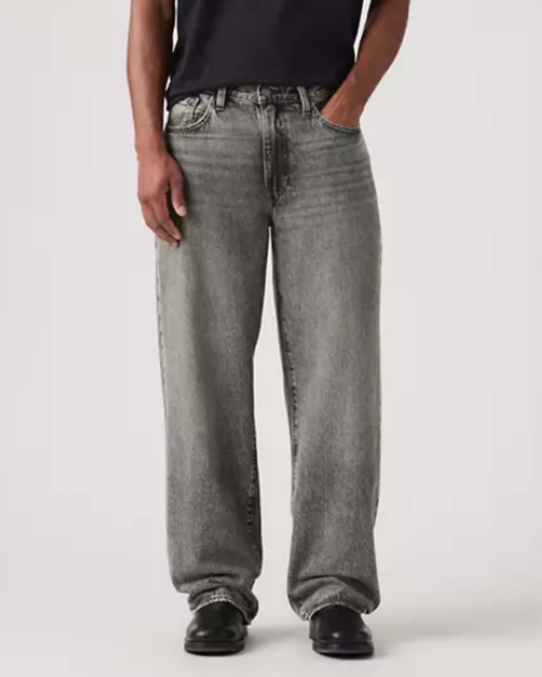 Jeans 578™ Baggy Levi's® grigi in denim di puro cotone