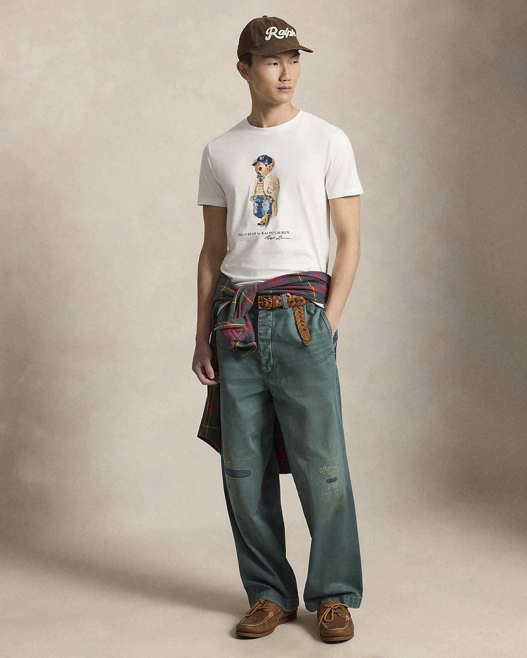 T-shirt bianca Polo Ralph Lauren in cotone con Polo Bear