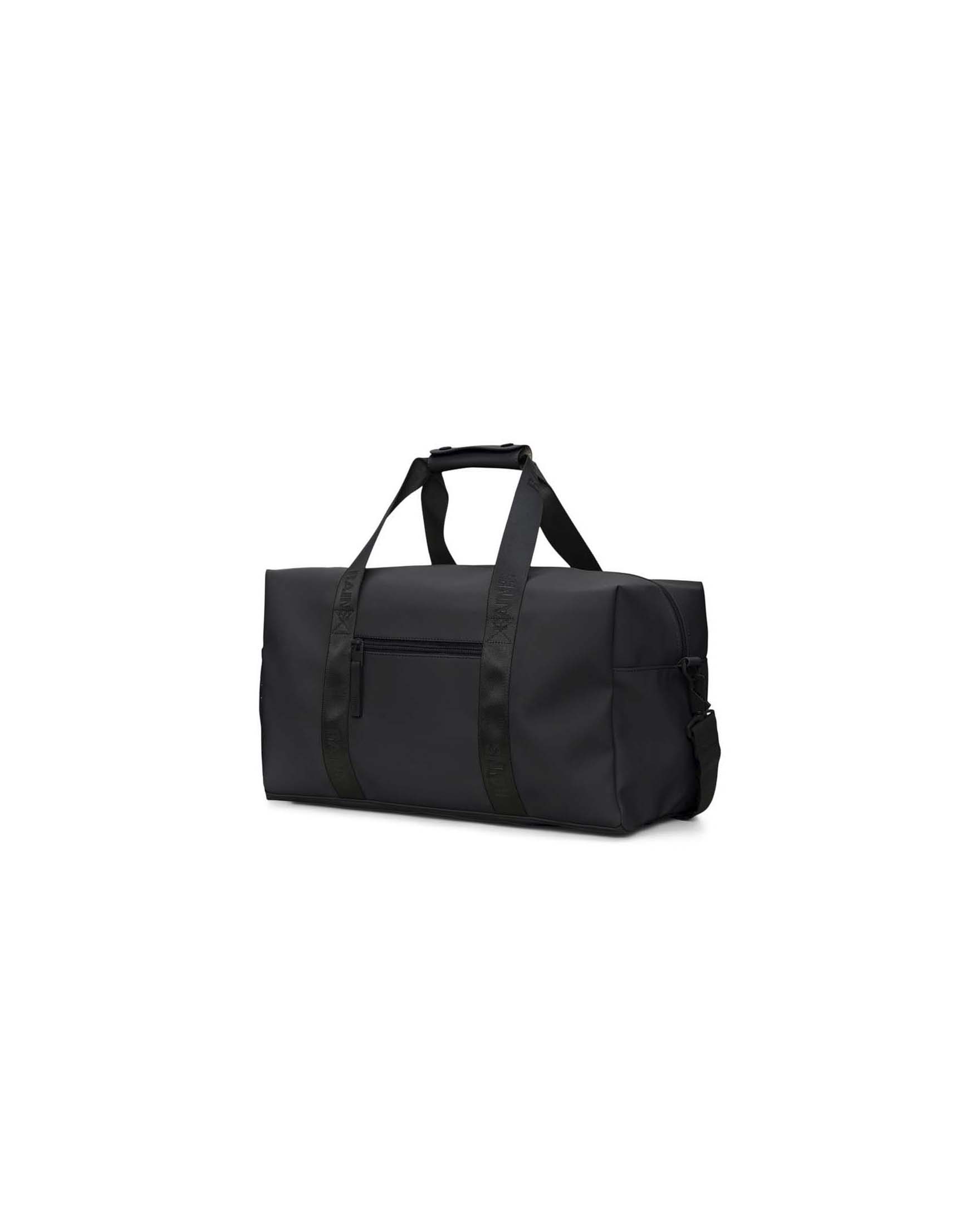 Borsone Trail Gym Bag nero in tessuto impermeabile effetto gommato image