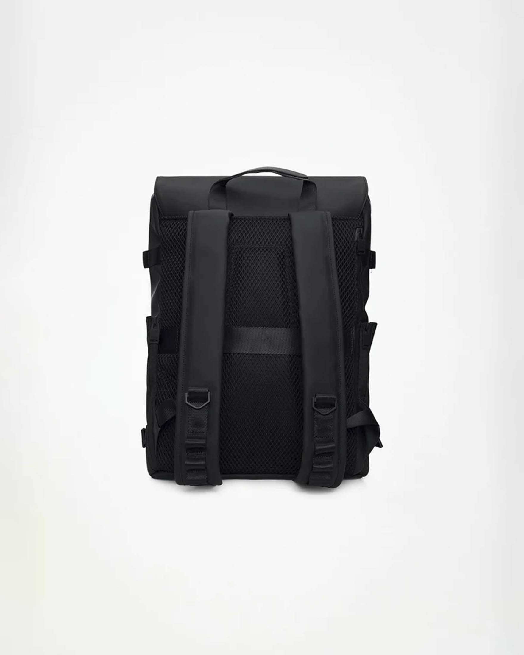 Zaino OTG Backpack nero in tessuto impermeabile effetto gommato image