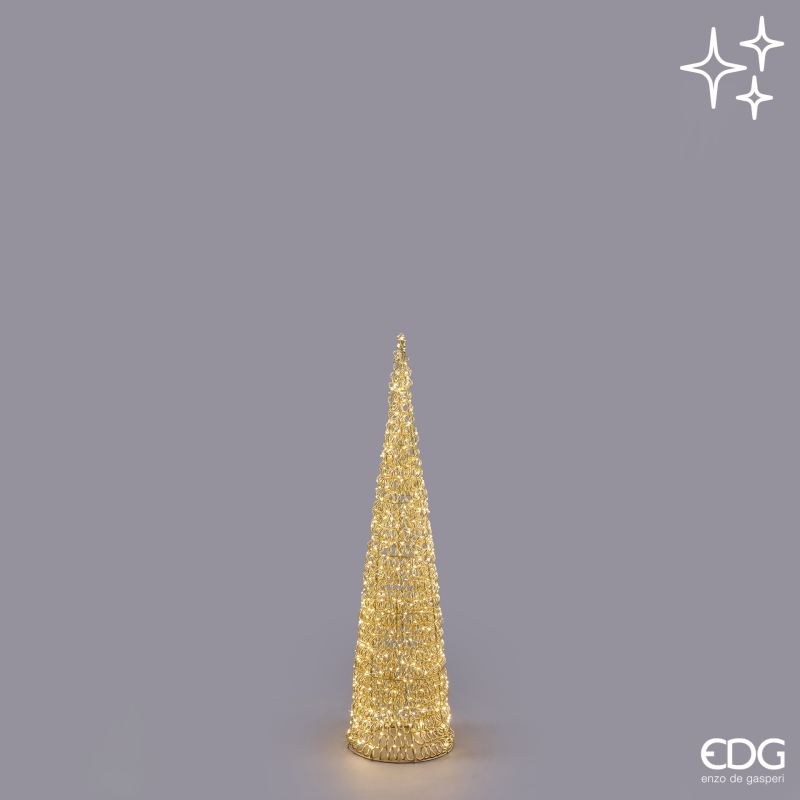 Albero di Natale Led Curly Cono 720 Microled IP44  d.30 h.120 Edg