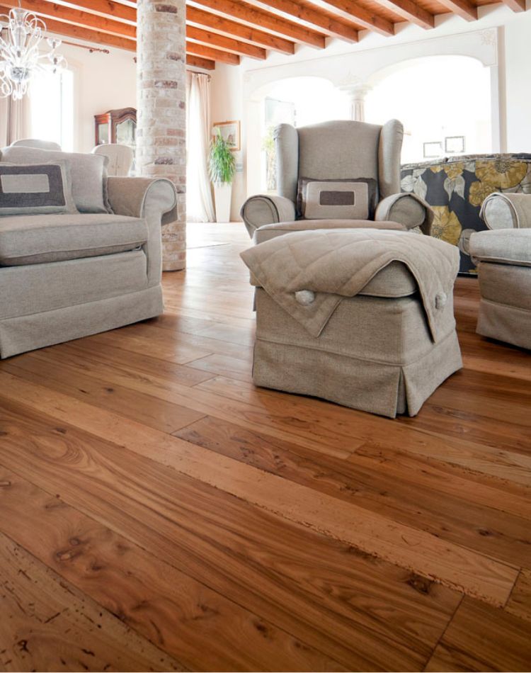 Attic in antique elm