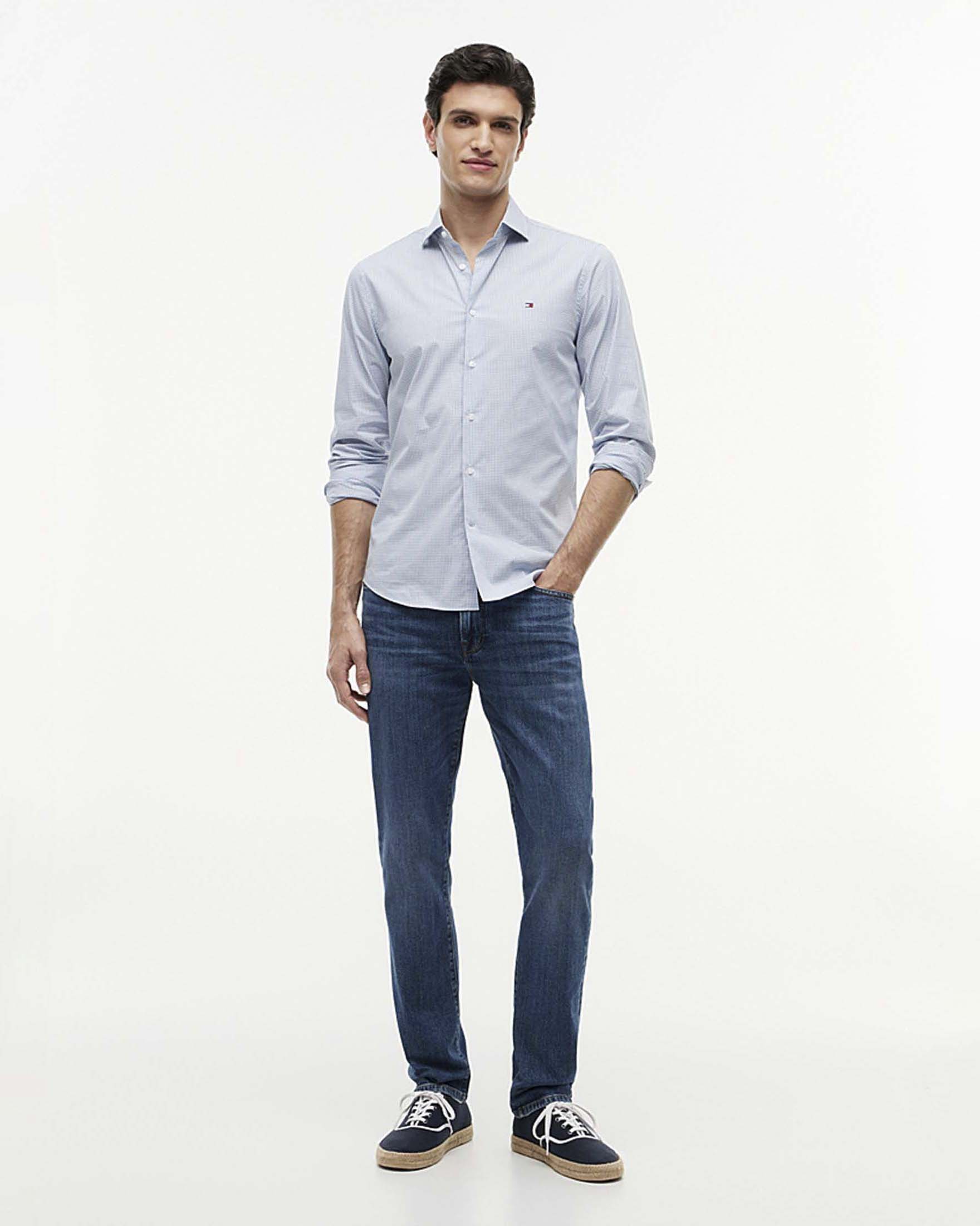 Jeans Denton Tommy Hilfiger slim straight fit con baffature