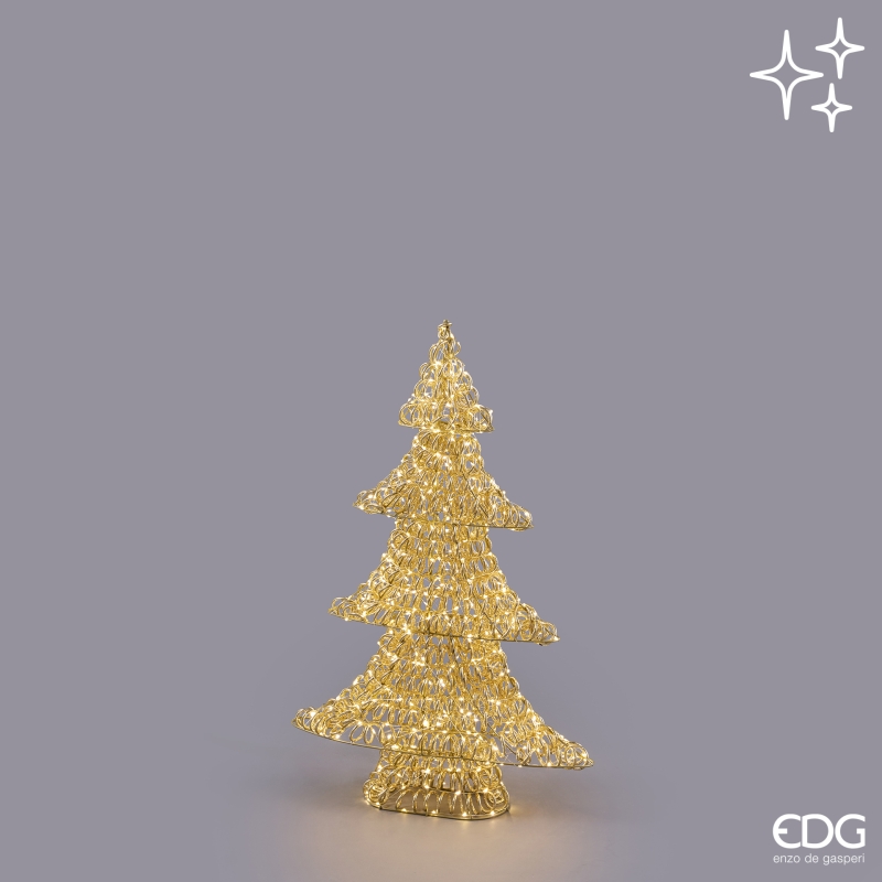 Albero di Natale Led Curly 600 Microled IP44  14X53X80h Edg