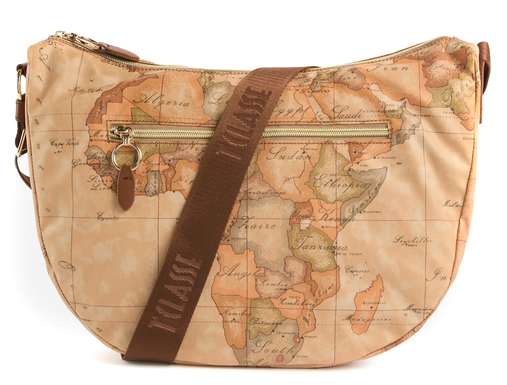 ALVIERO MARTINI Borsa a spalla da Donna Beige Castagna - Immagine 2