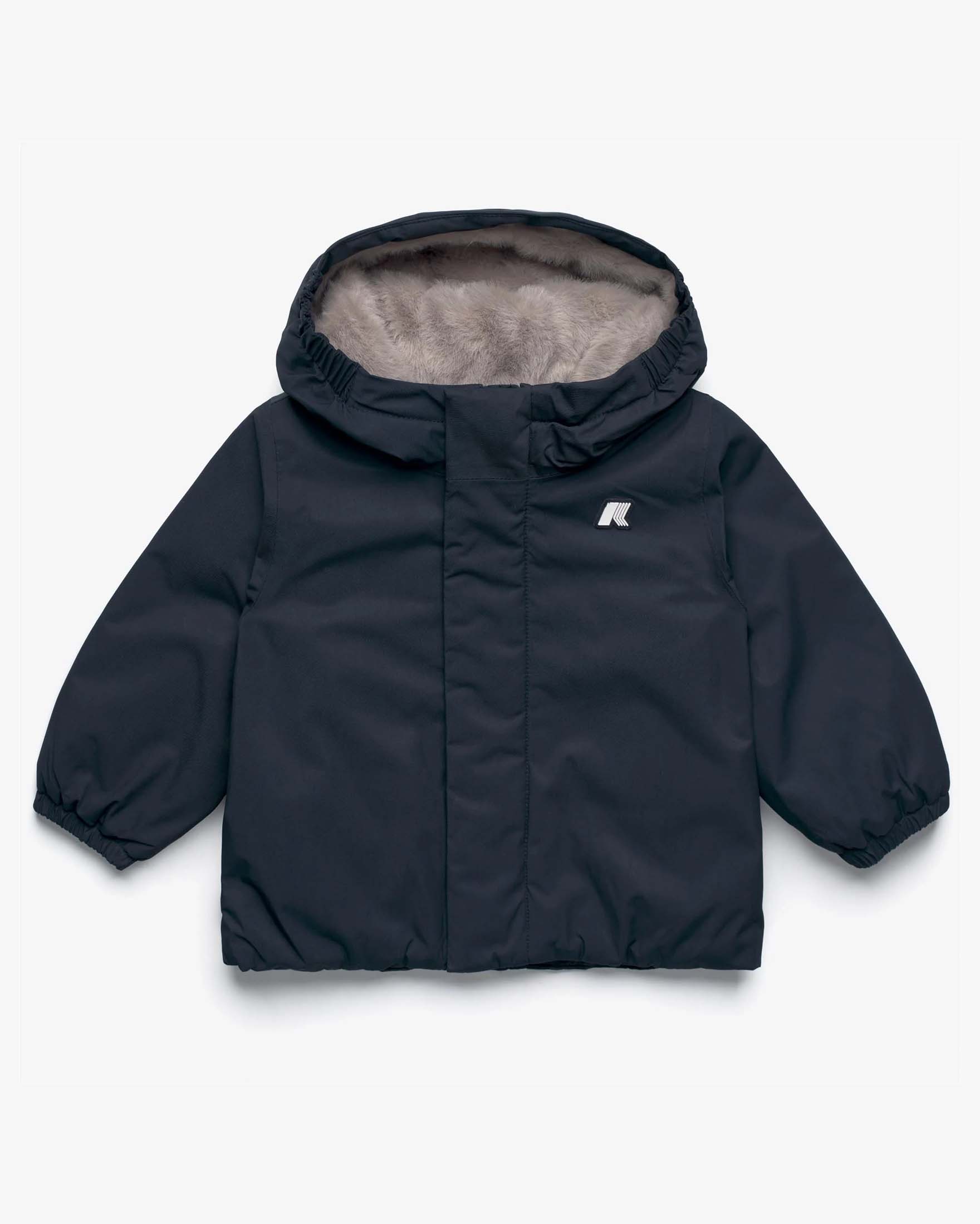 Giacca K-Way E. Jack Twill Soft Beaver blu