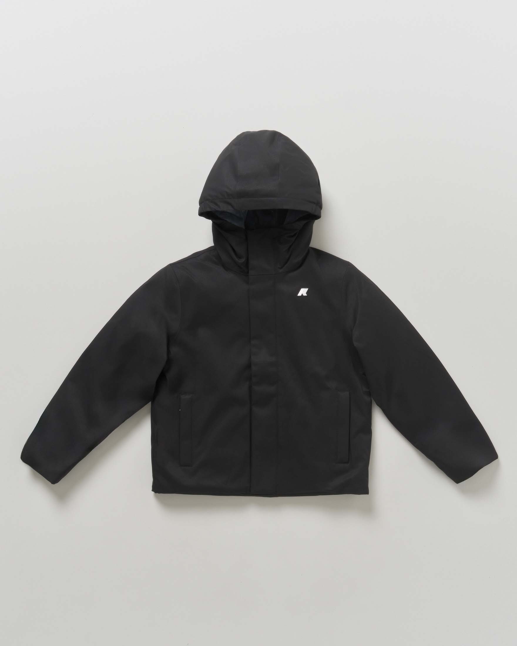 Giubbino K-Way P. Jacko Twill Marmotta nero in nylon