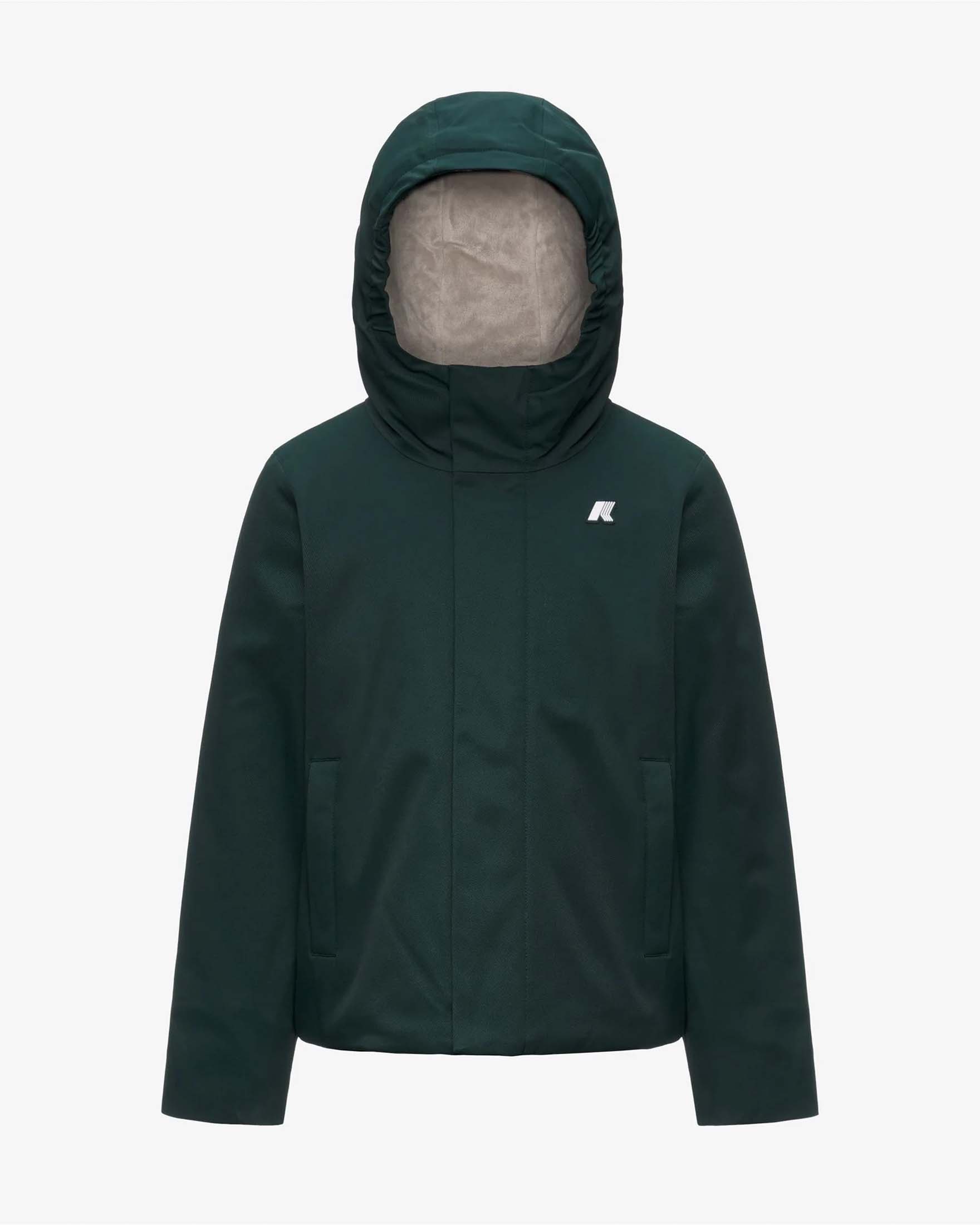 Giacca K-Way P. Jacko Twill Marmotta verde