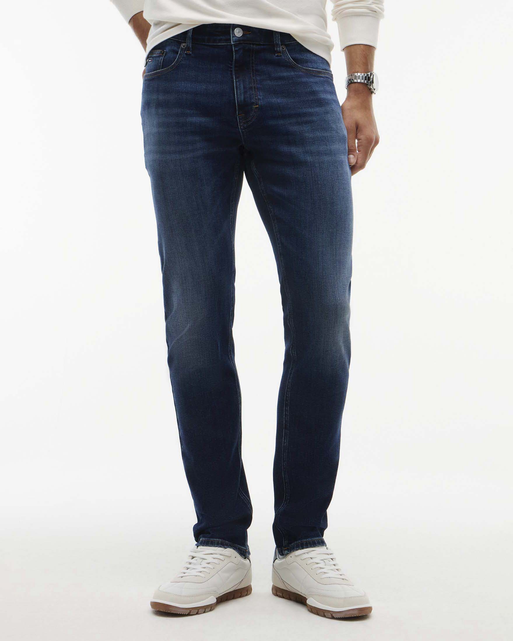 Jeans Austin Tommy Jeans slim tapered in denim blu scuro