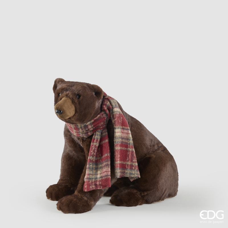 Decoro Orso Bruno Seduto 33x57x45h Edg
