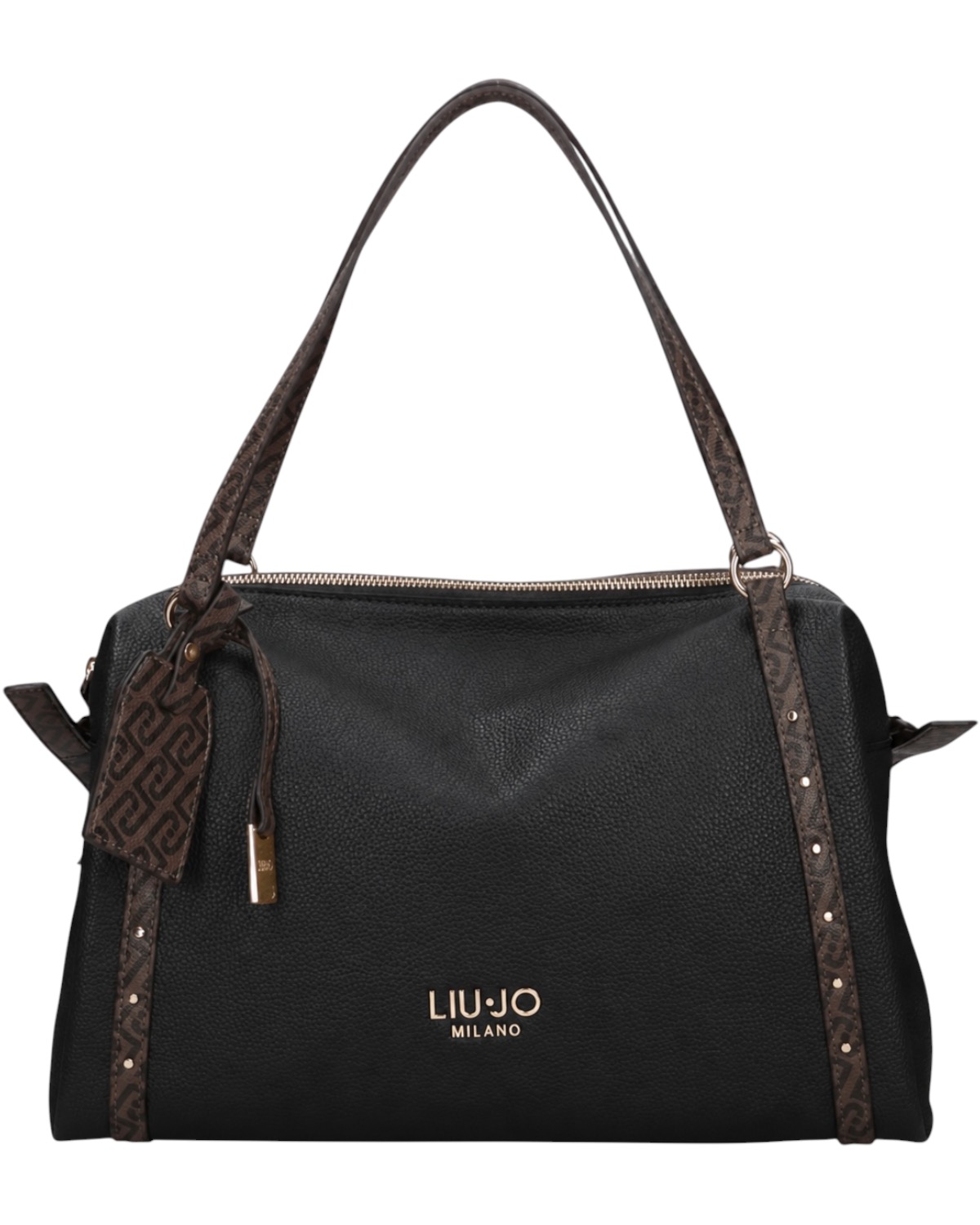 LIU JO - Borsa a mano nera con logo - Donna - Taglia UNI - Immagine 2