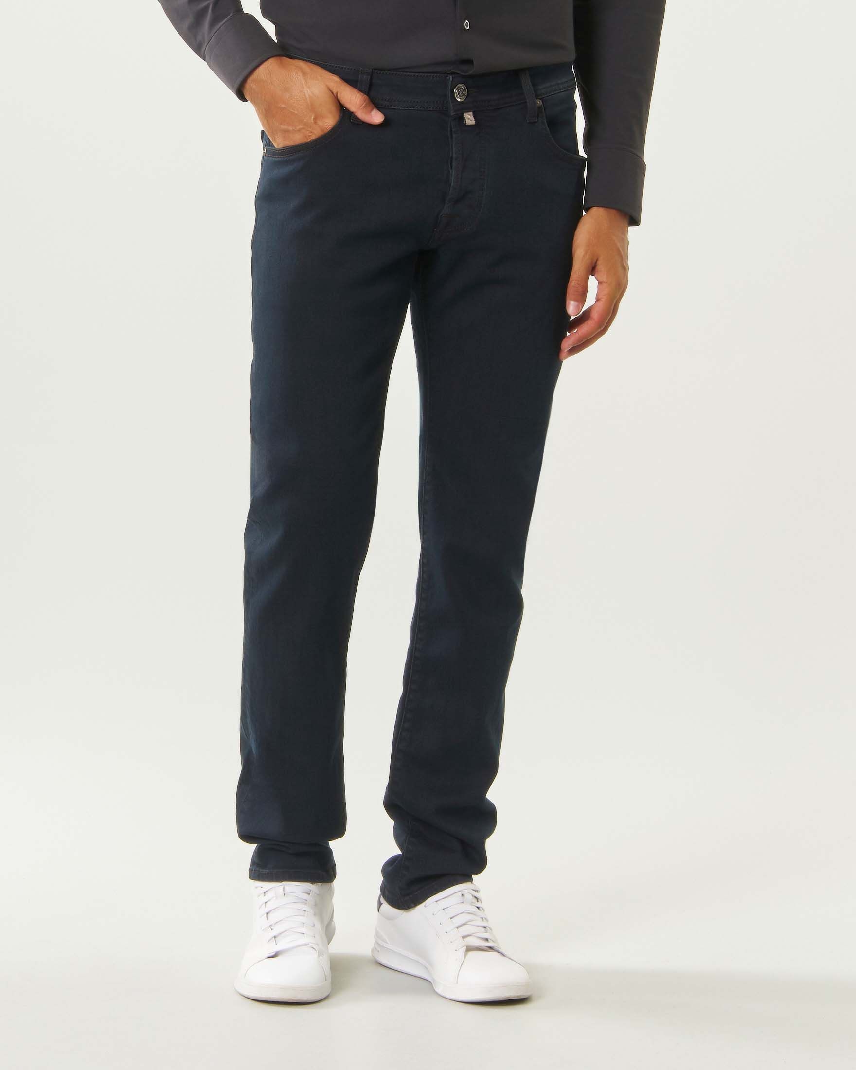 Jeans Jacob Cohën Nick in denim stretch blu black image