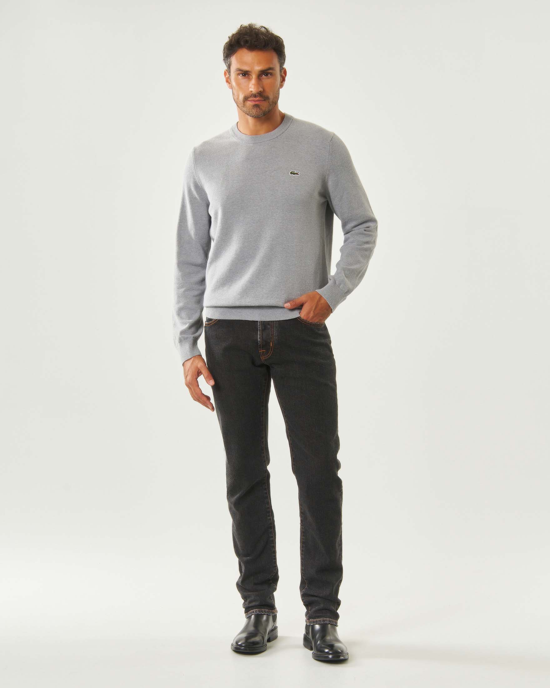 Jeans Jacob Cohën Bard in denim stretch lavaggio nero
