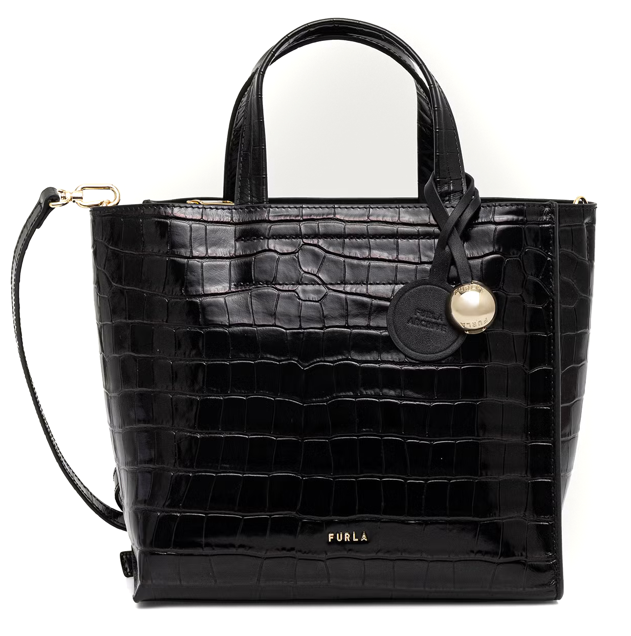 Furla Divide-It M Borsa a mano e tracolla Nero