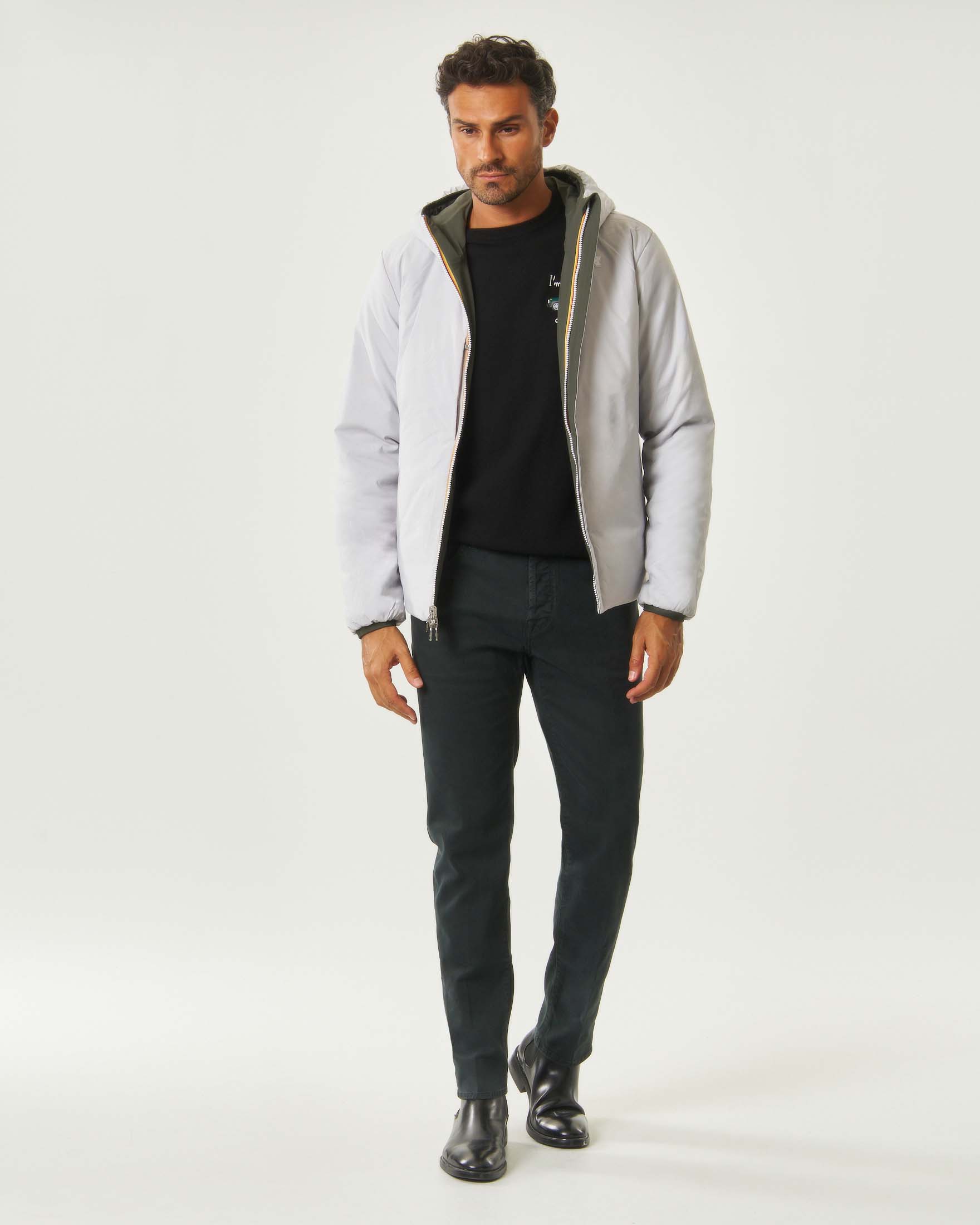 Giubbino K-Way Jack ST Warm Reversible verde militare e gesso image
