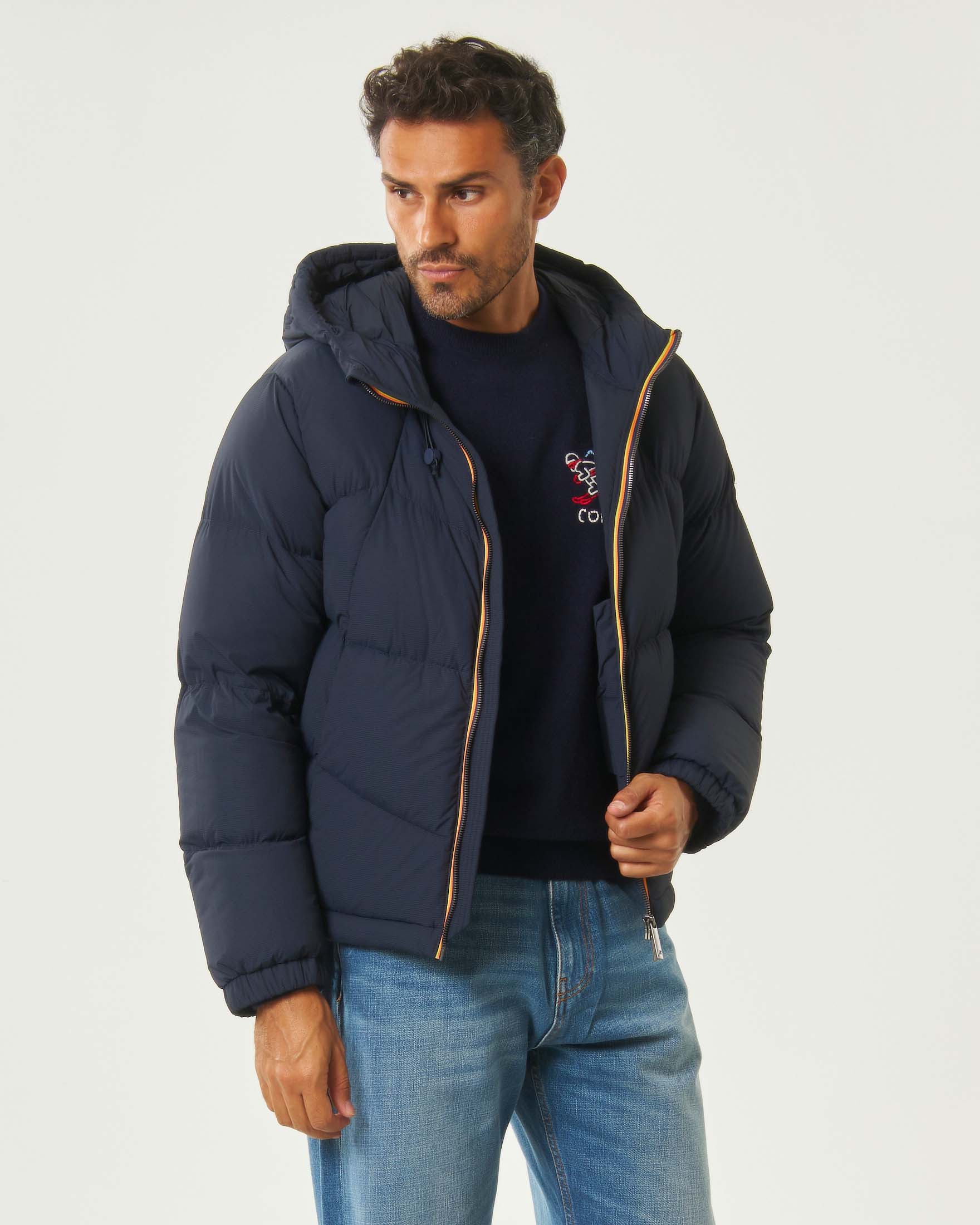 Piumino K-Way Quill Fancy Nylon blu scuro image