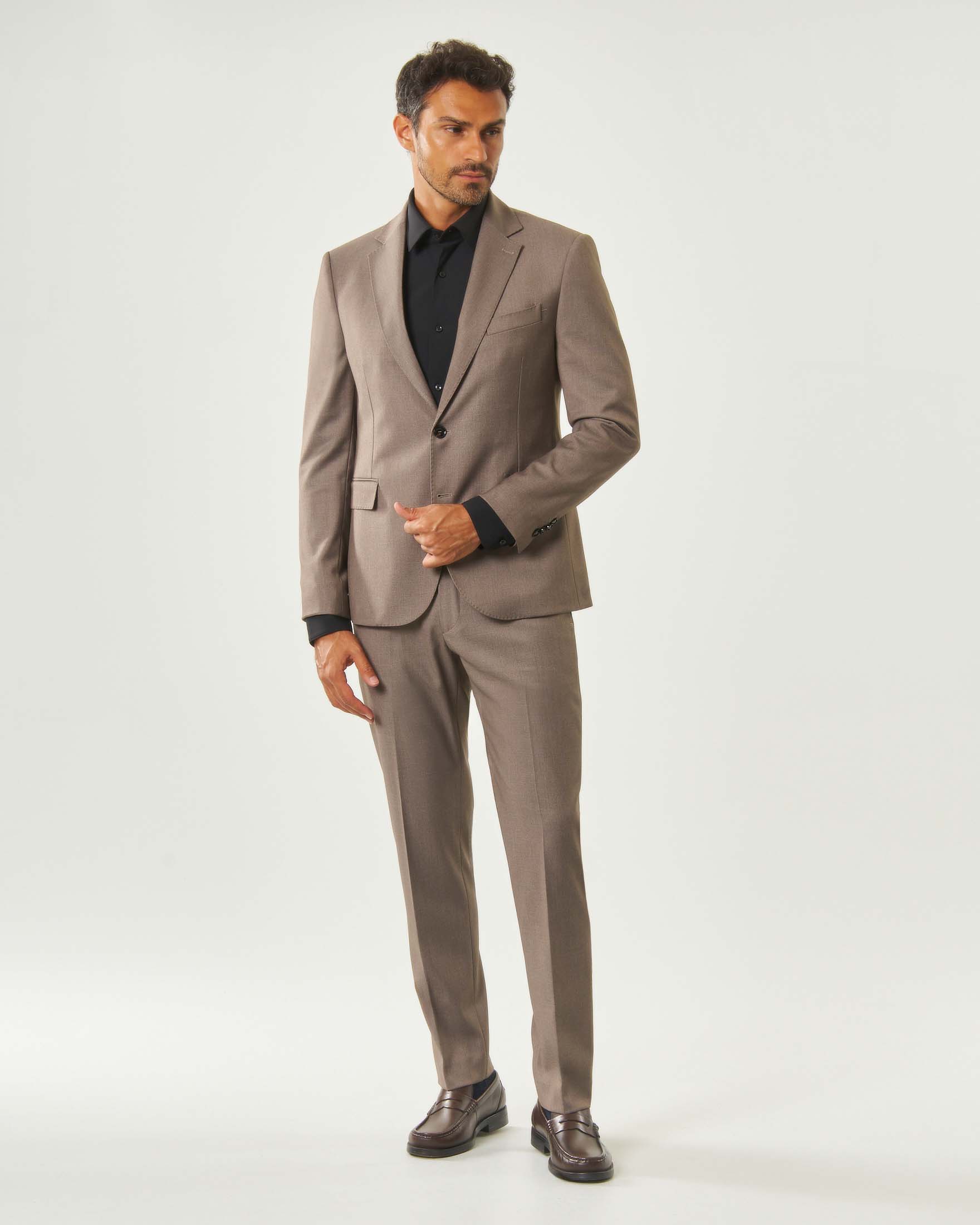 Abito elegante noce Paul Baker in sallia elasticizzata