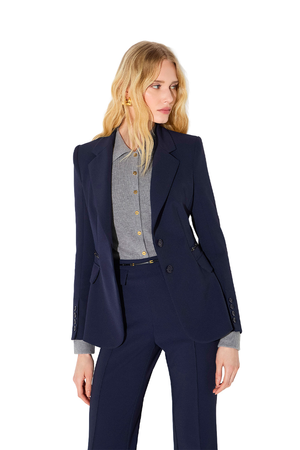 Giacca in Doppio Crêpe Stretch