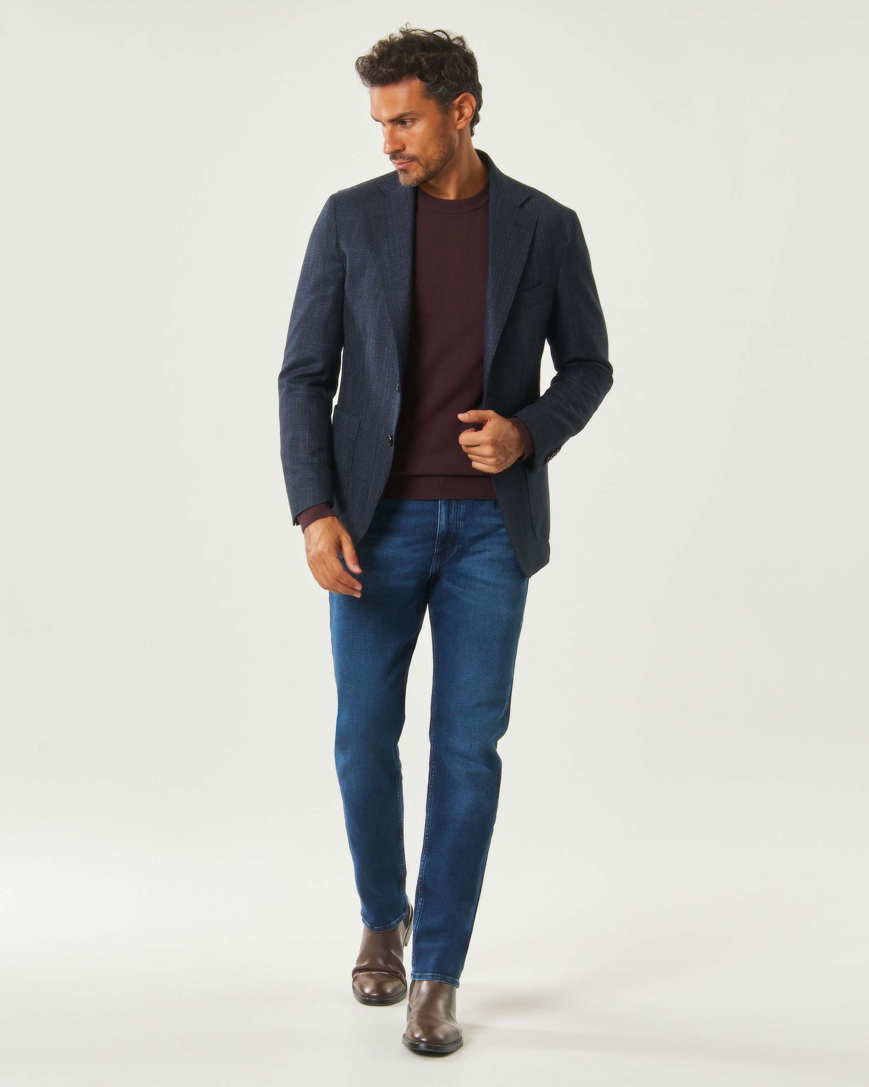 Blazer Rodolfo Pellizzari in lana e seta Vitale Barberis Canonico blu