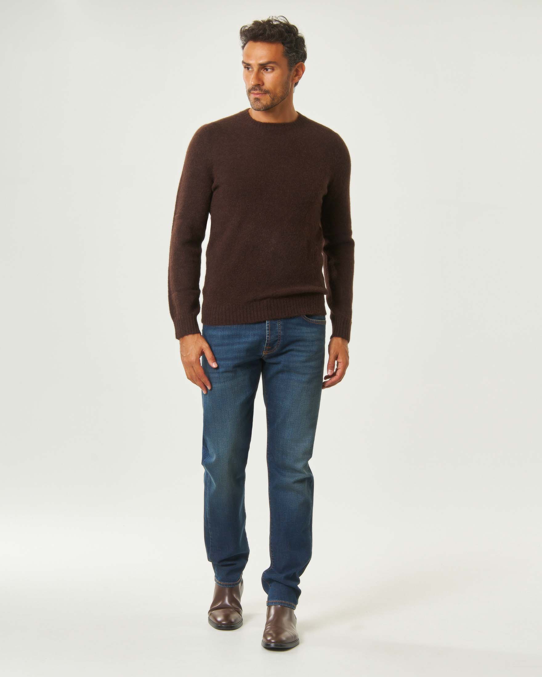 Jeans Roy Roger's 529 Carlin slim fit in cotone stretch lavaggio scuro