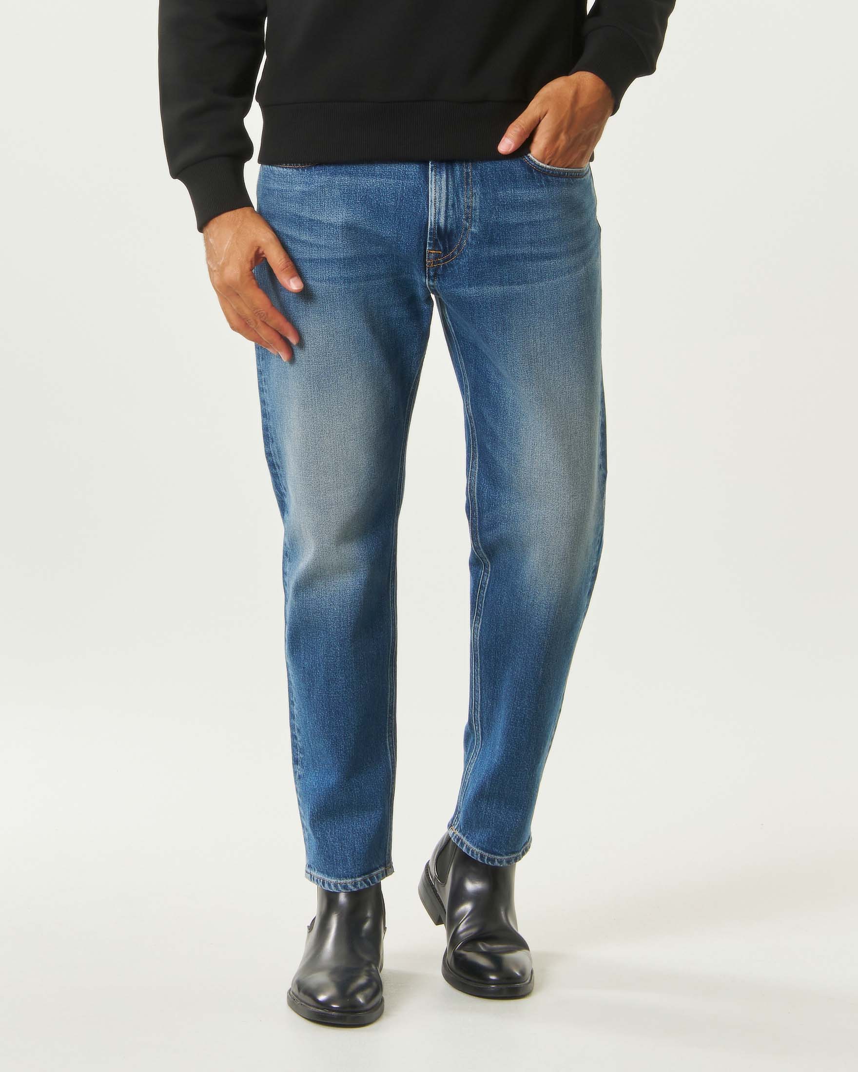 Jeans Roy Roger's Dapper Alabama relaxed tapered fit lavaggio chiaro image