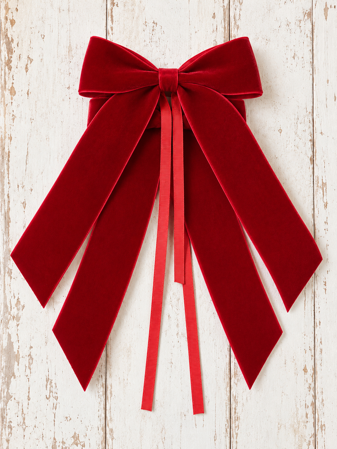 Fiocco in Velluto Rosso Set 2 pz. 12x16