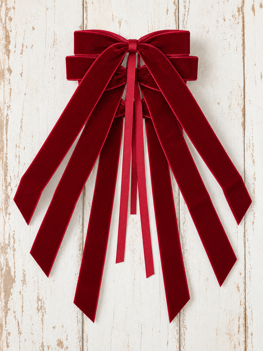 Fiocco in Velluto Burgundy Set 3 pz. 12x25