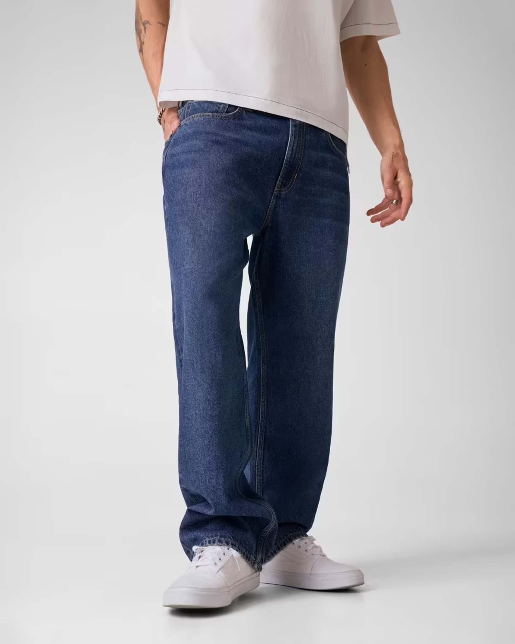 Guess Jeans G18 relaxed fit in cotone lavaggio medio image