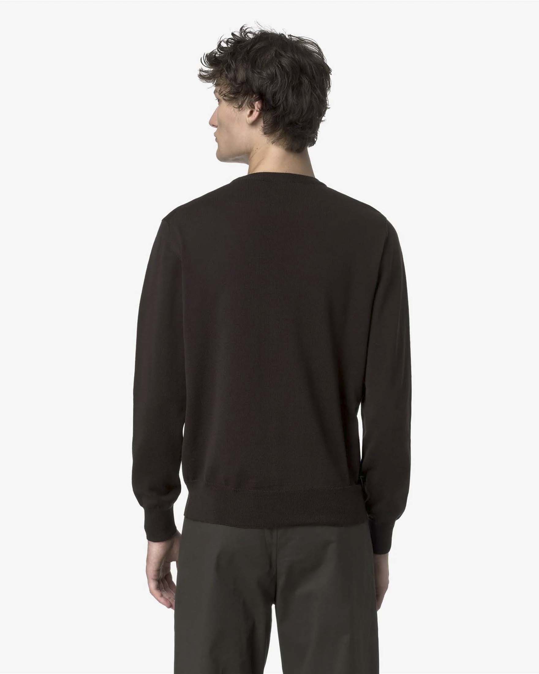 Maglione K-Way Sebastien marrone in lana merino image