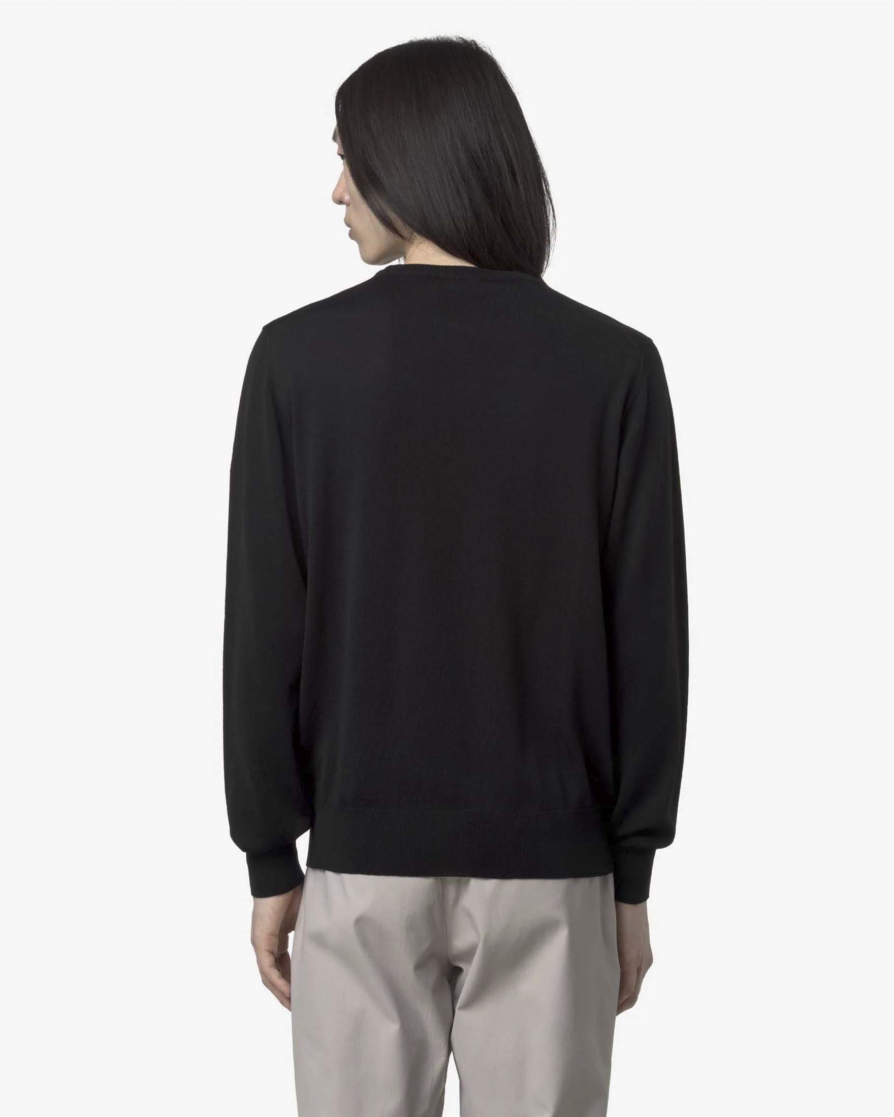 Maglione K-Way Sebastien nero in lana merino image