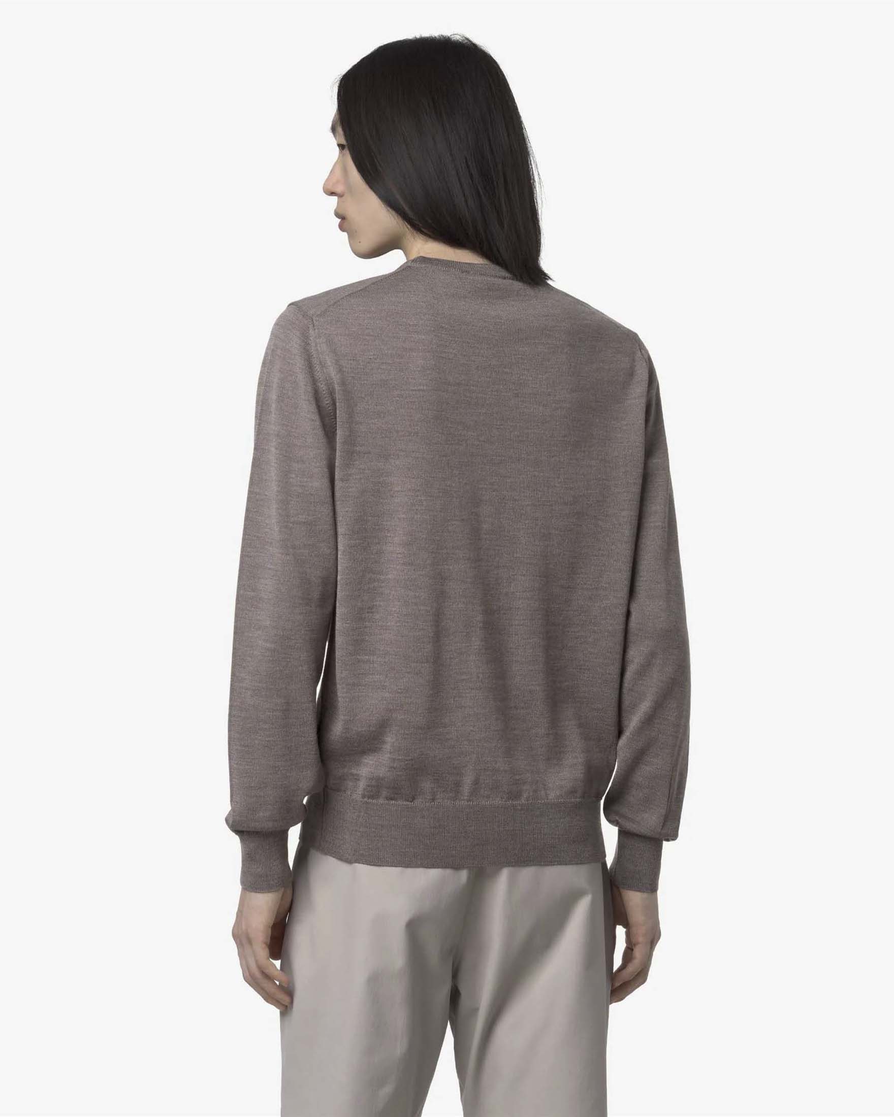Maglione K-Way Sebastien tortora in lana merino image