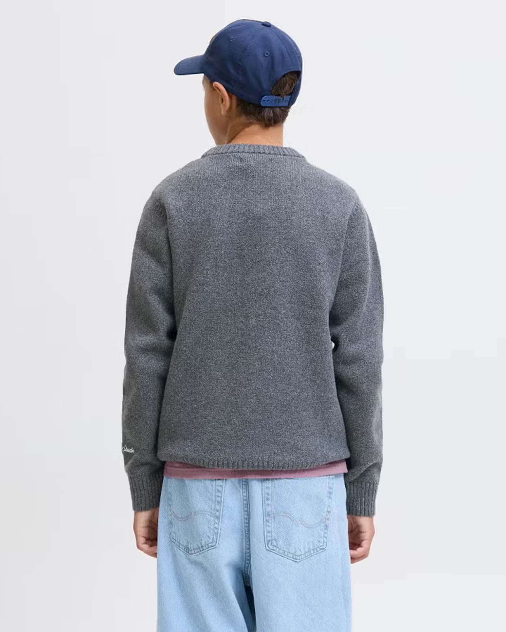 Maglioncino grigio Jack & Jones in misto cotone image