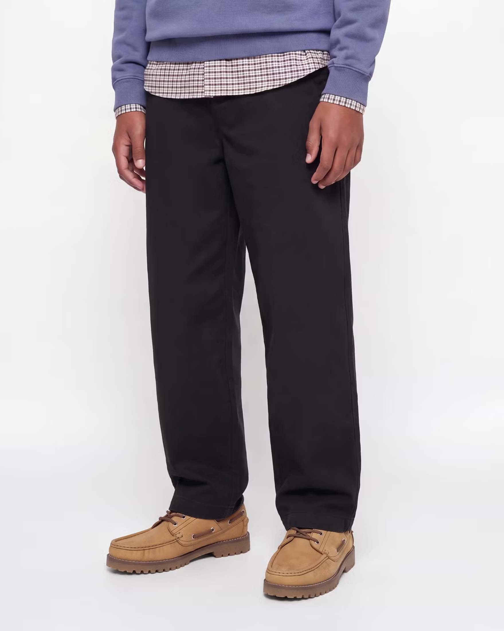 Pantalone chino nero Jack & Jones barrel fit