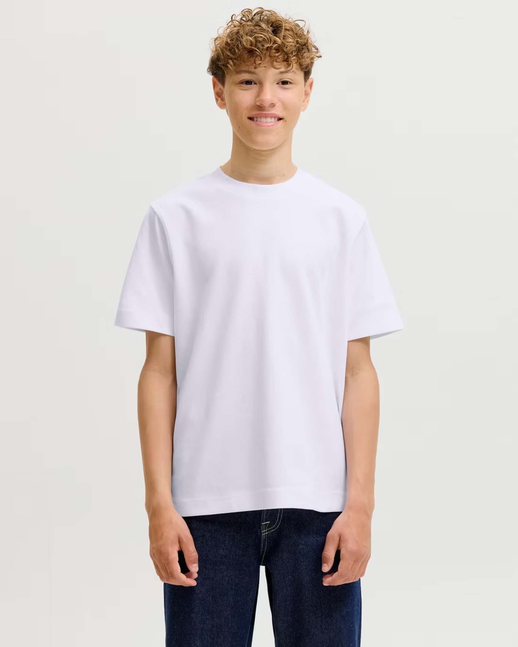 T-shirt bianca Jack & Jones oversize in scuba
