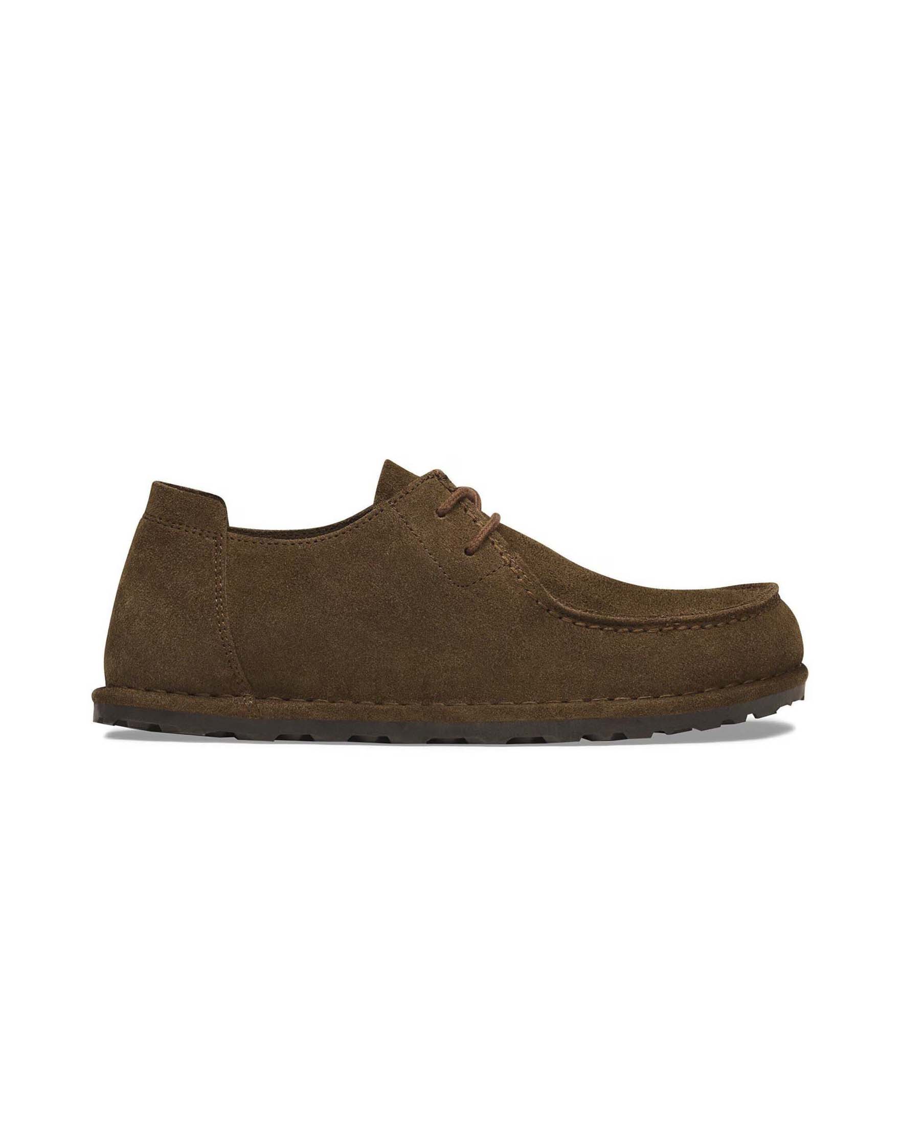 Mocassini Birkenstock Utti Lace in pelle scamosciata marrone image