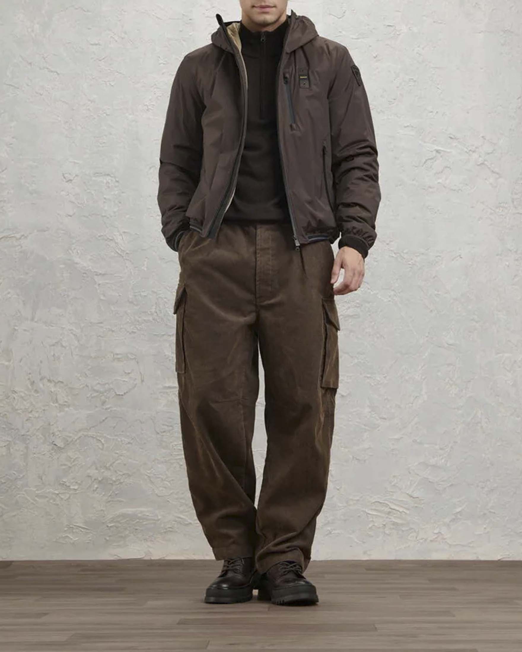Giubbino Blauer Devon marrone idrorepellente con interno in ecopelliccia