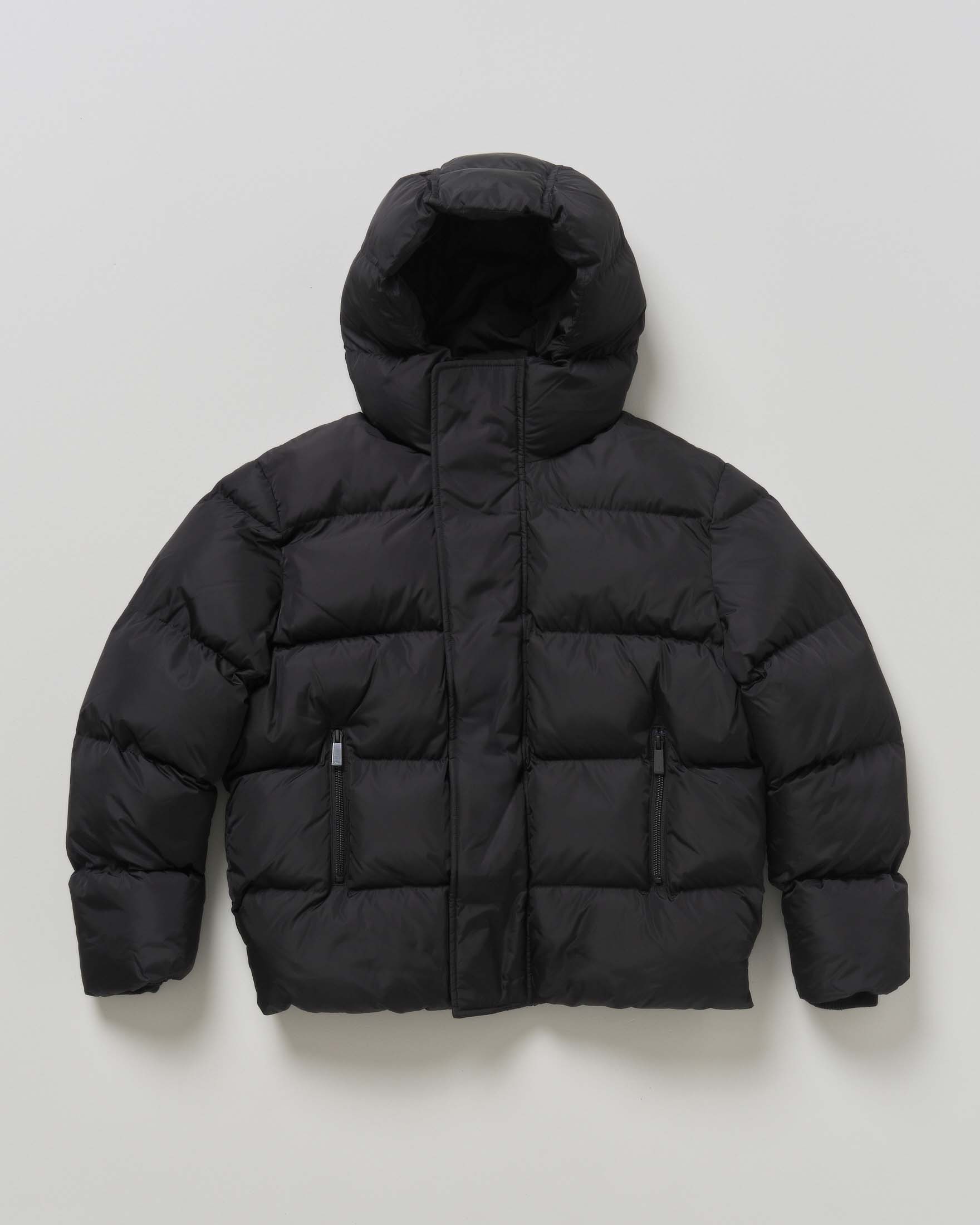 Giacca nera Dsquared2 in nylon con cappuccio