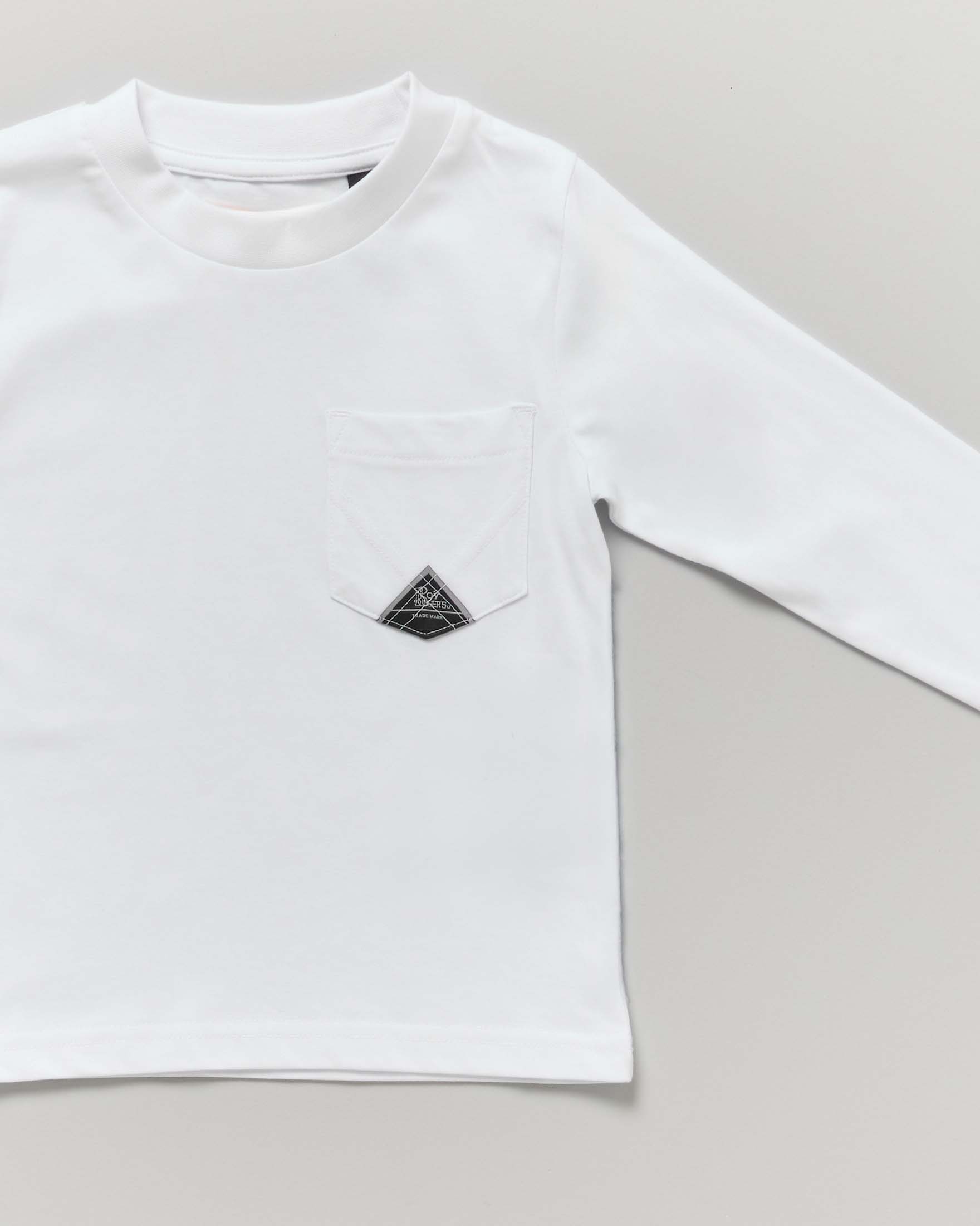 T-shirt bianca Roy Roger's mezza manica in puro cotone con taschino image