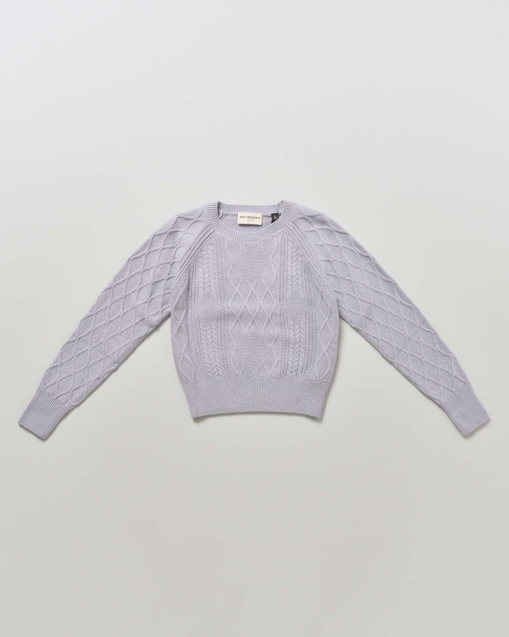 Maglioncino grigio Roy Roger's in cotone stretch operato