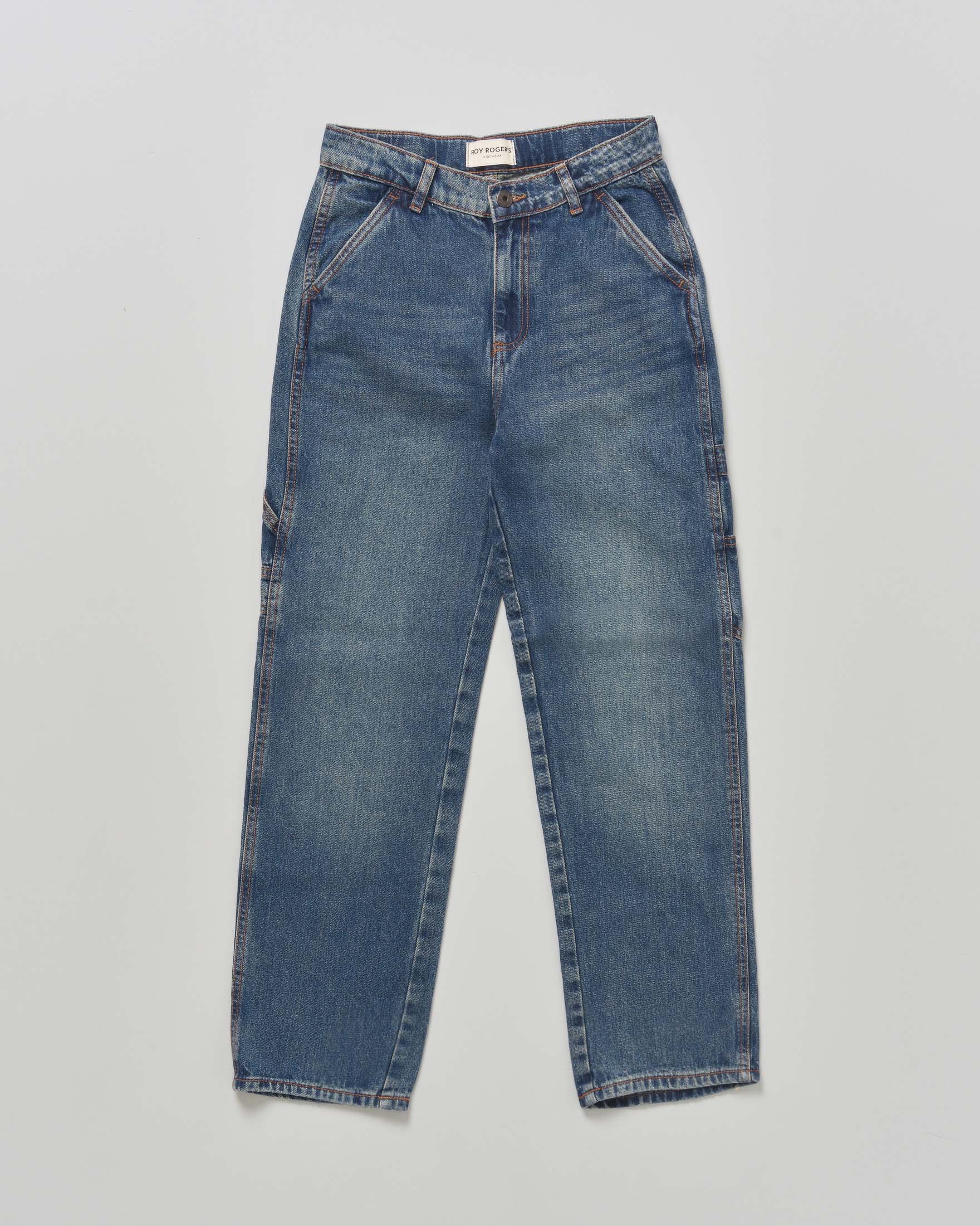 Jeans worker Roy Roger's lavaggio medio stone washed in puro cotone