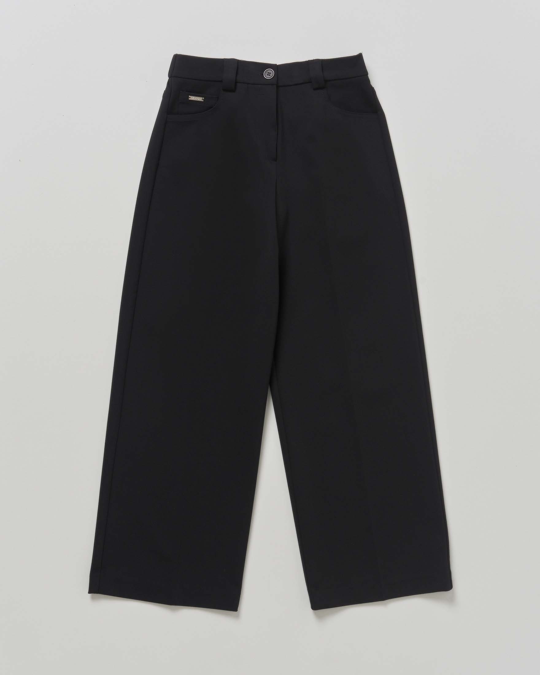 Pantalone nero Kocca punto milano modello wide leg