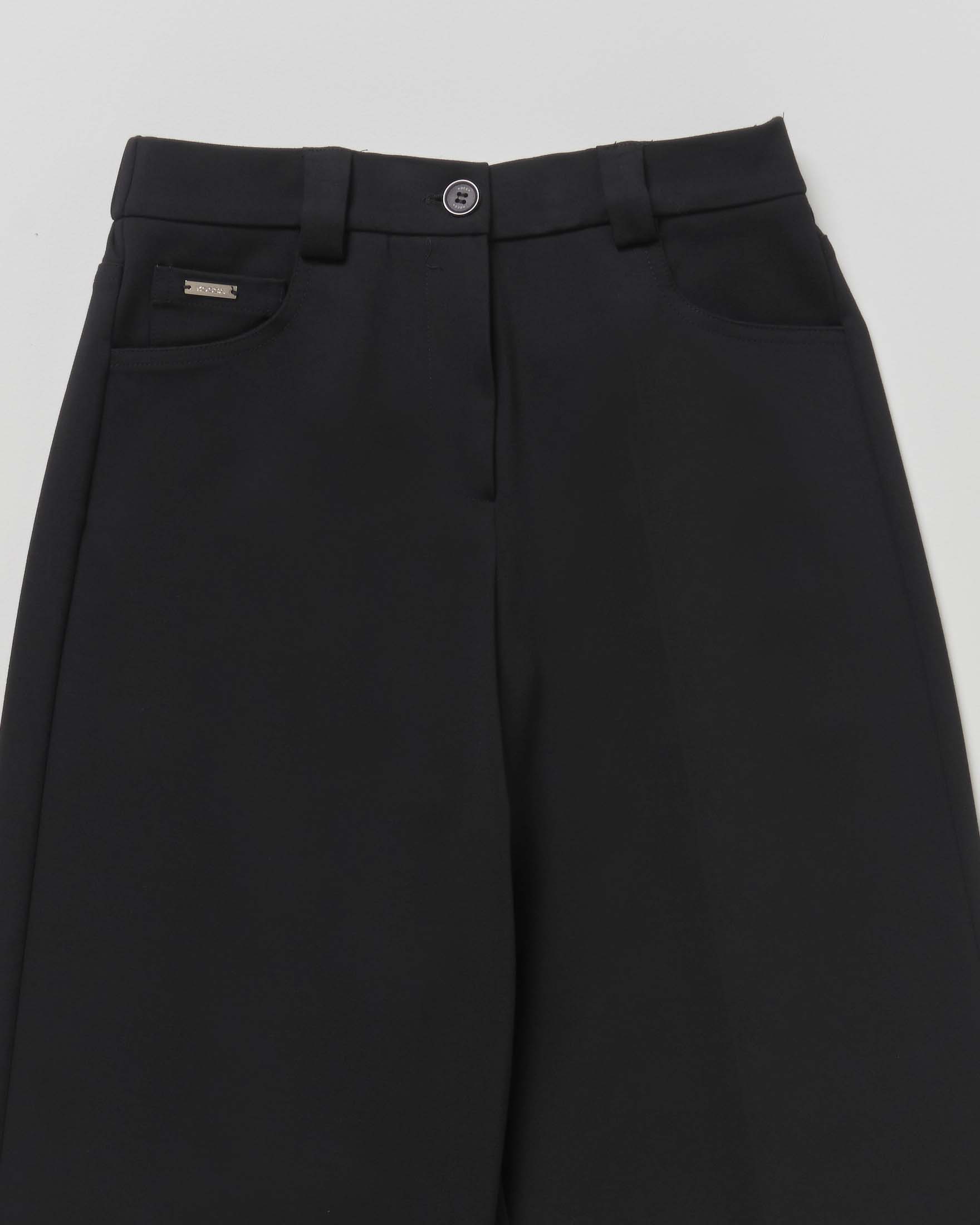 Pantalone nero Kocca punto milano modello wide leg image