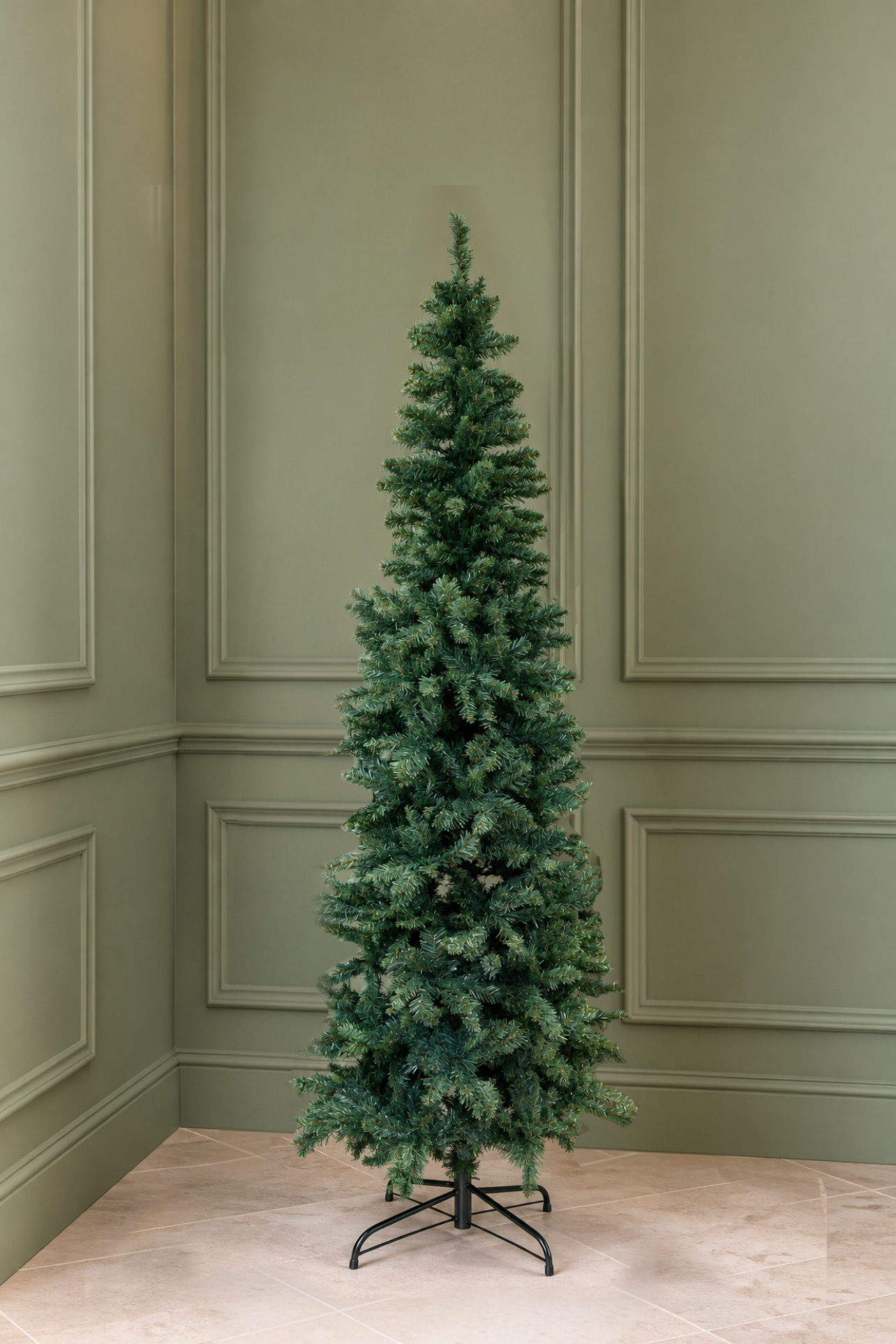 Albero di Natale Slim Verde d.53 h.180