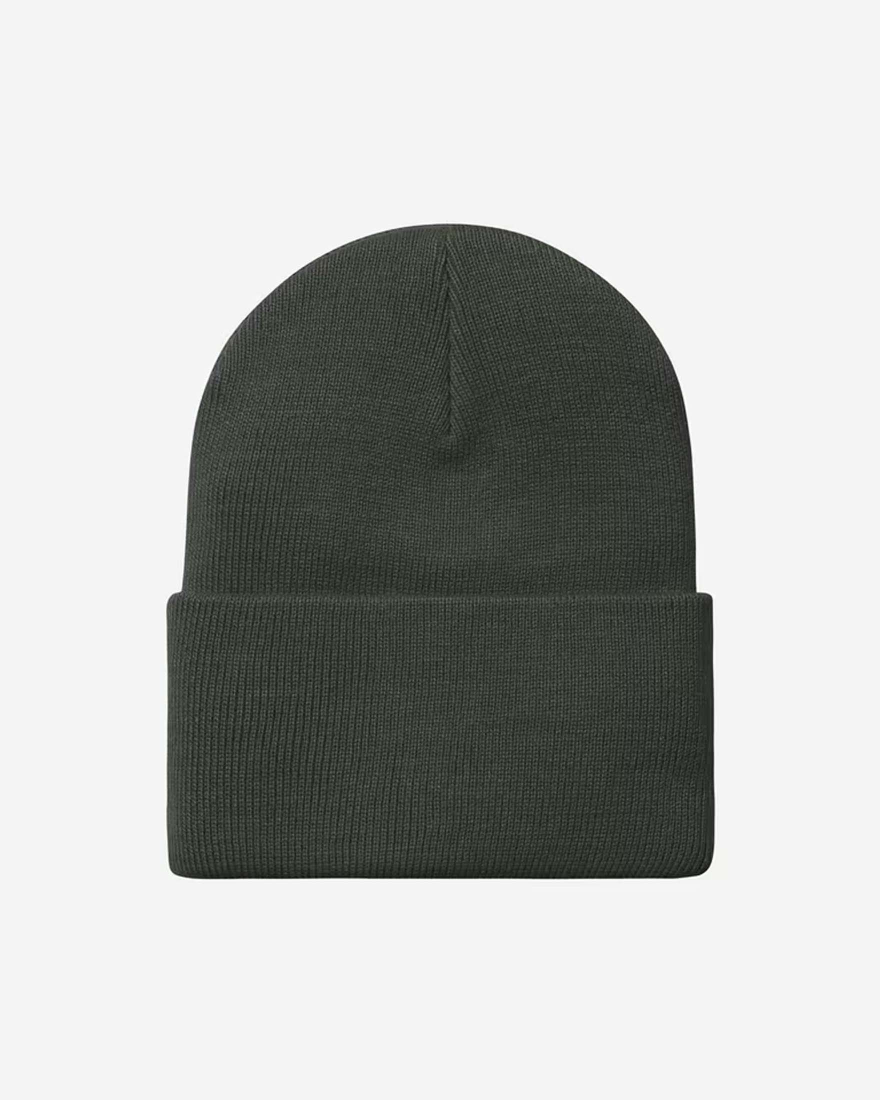 Berretto Carhartt Acrylic Watch Hat verde in maglia a coste image