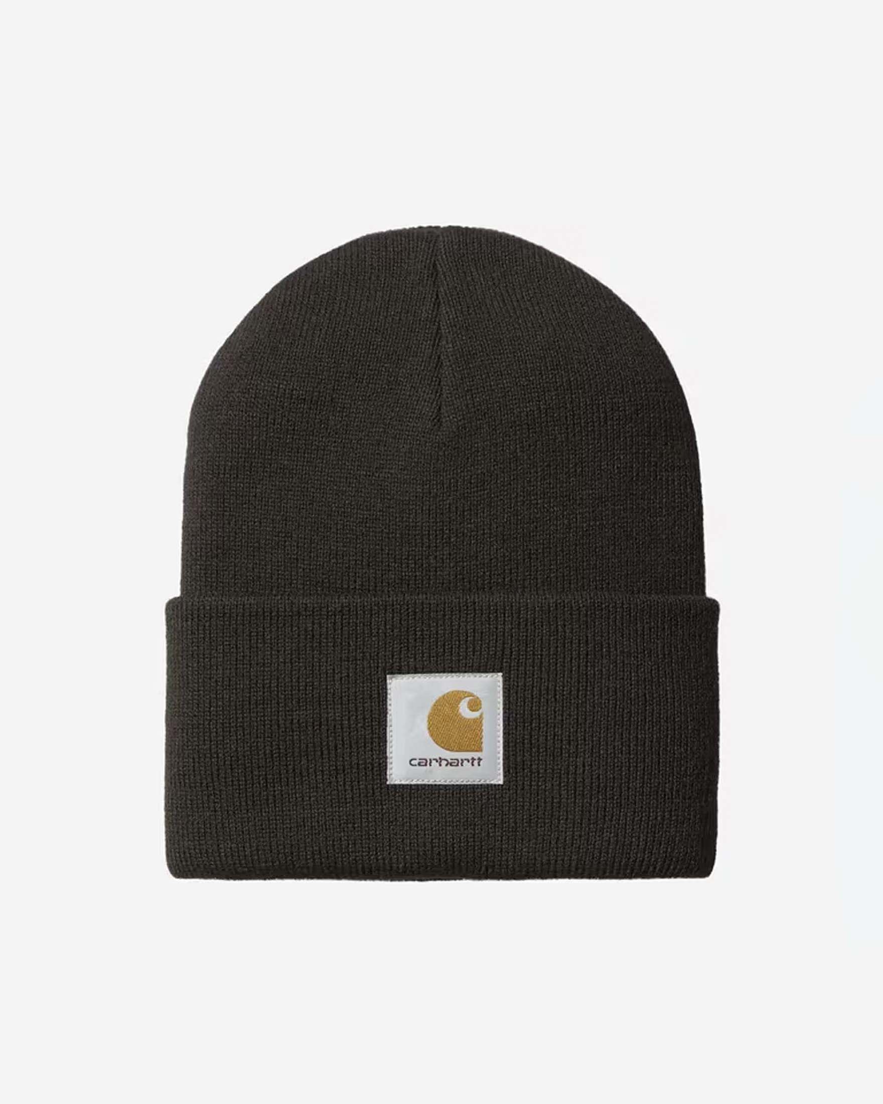 Berretto Carhartt Acrylic Watch Hat marrone in maglia a coste