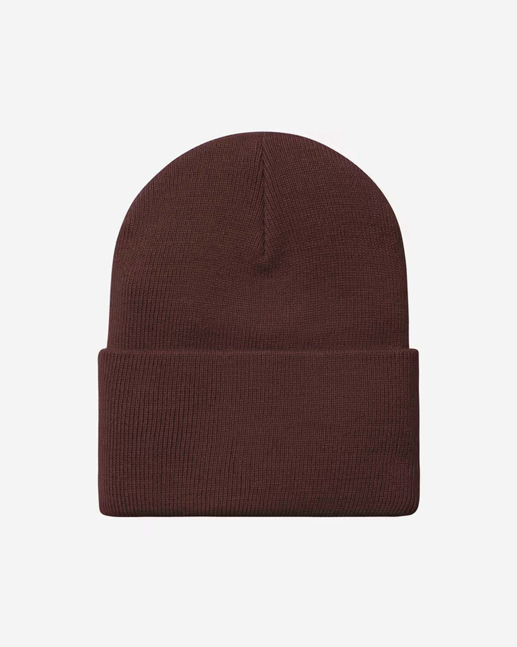 Berretto Carhartt Acrylic Watch Hat bordeaux in maglia a coste image