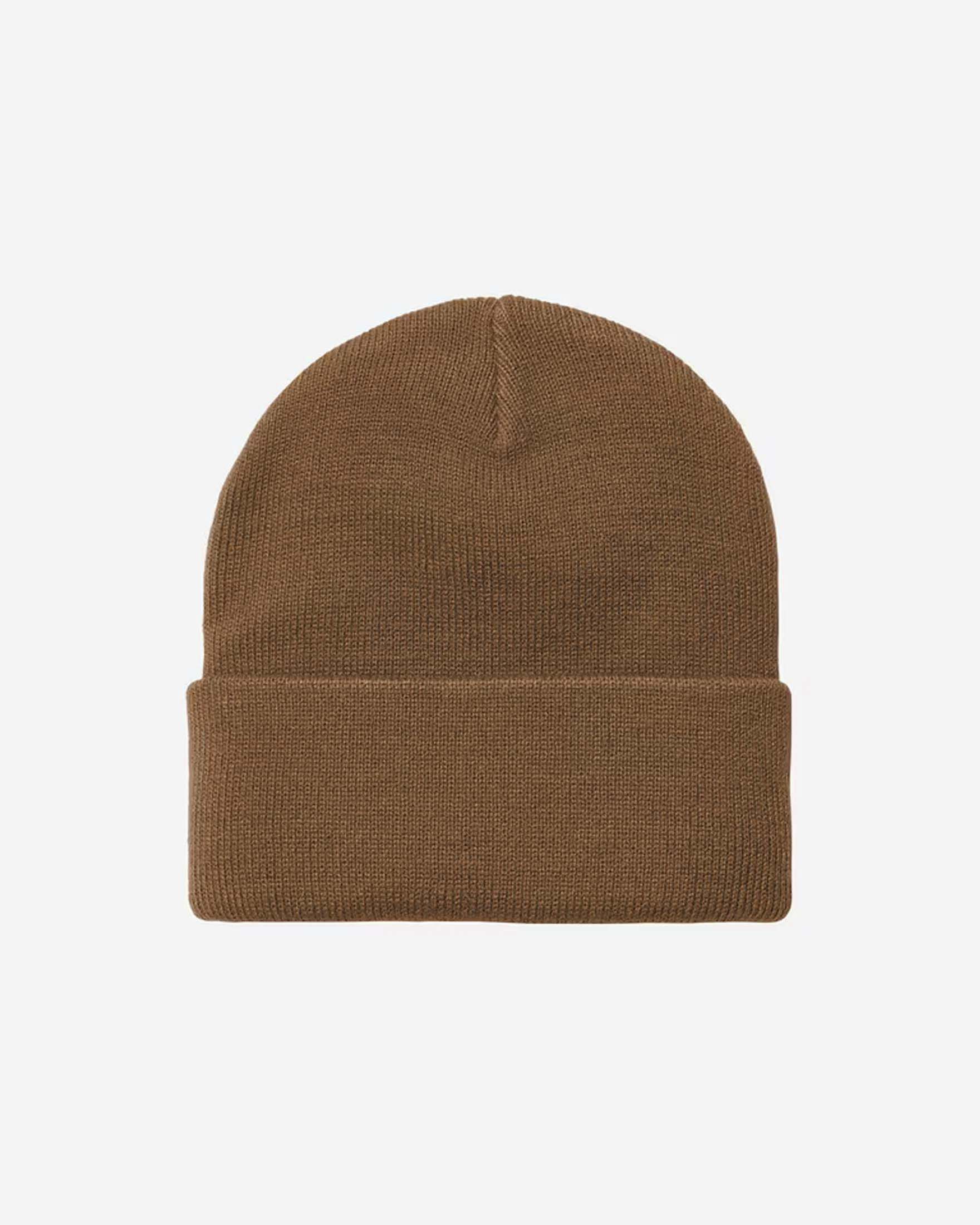 Berretto Carhartt Short Watch Hat caramello in maglia a coste image